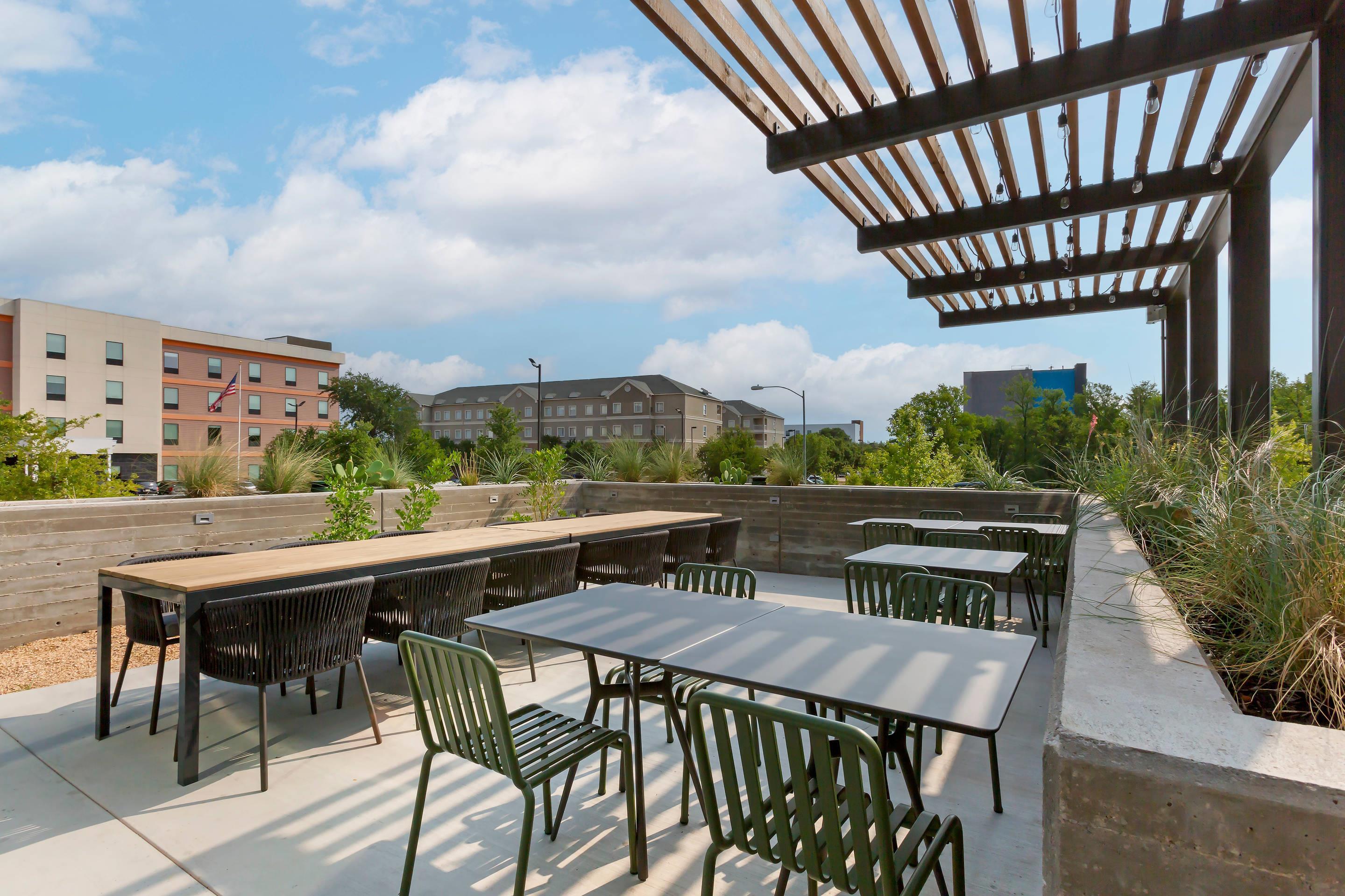 Outdoor seating area