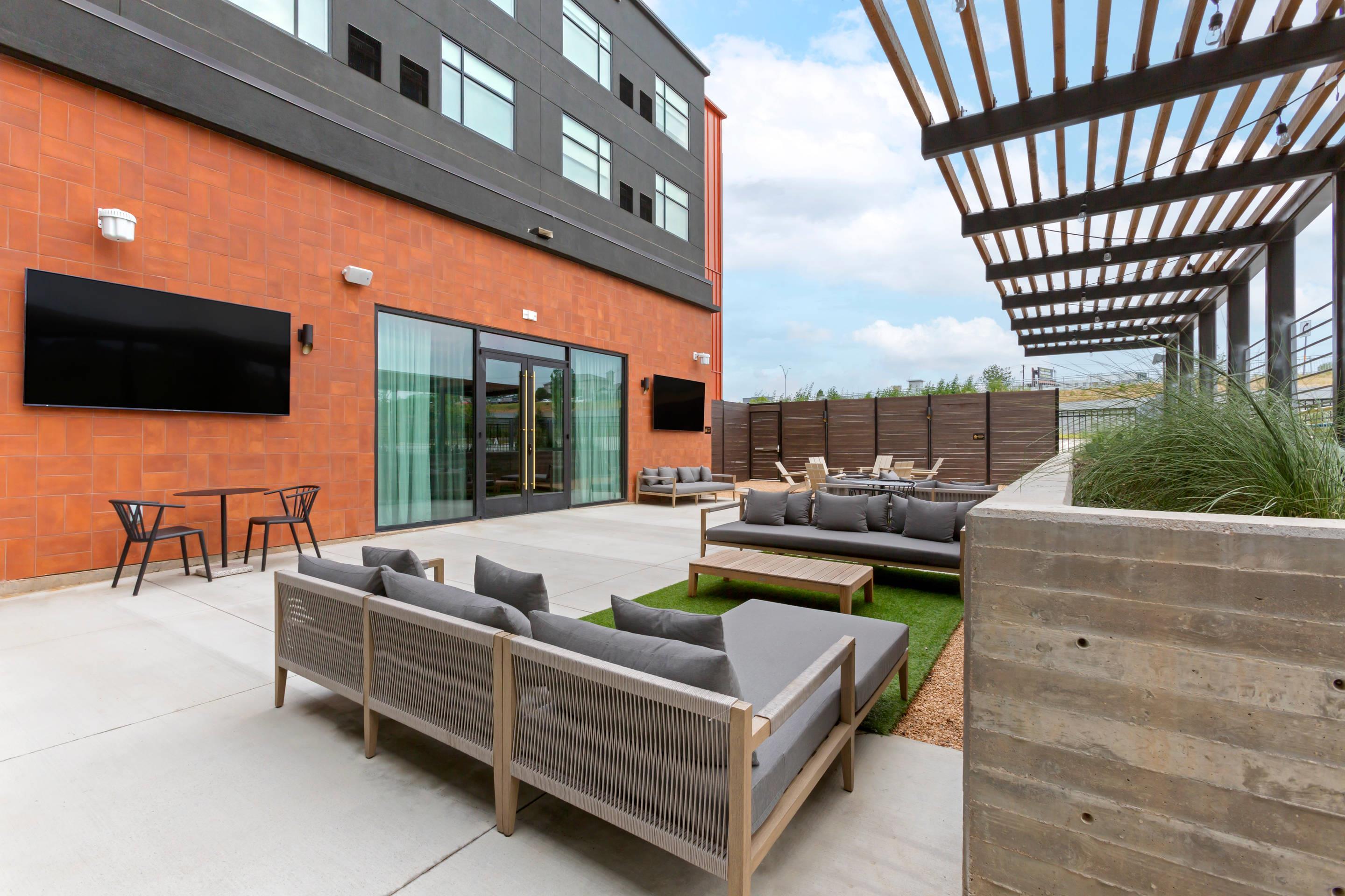 Hotel patio