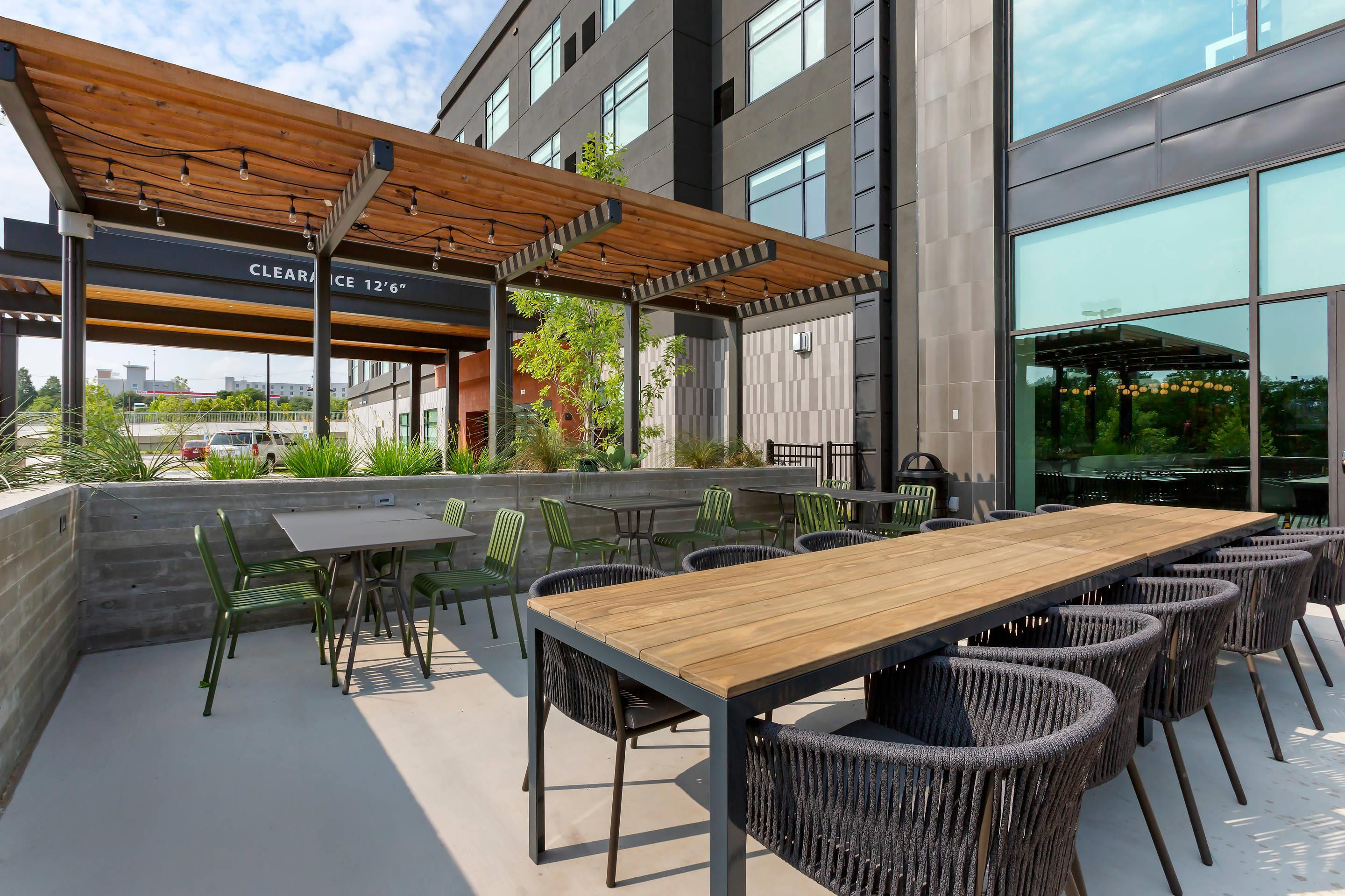 Outdoor seating area