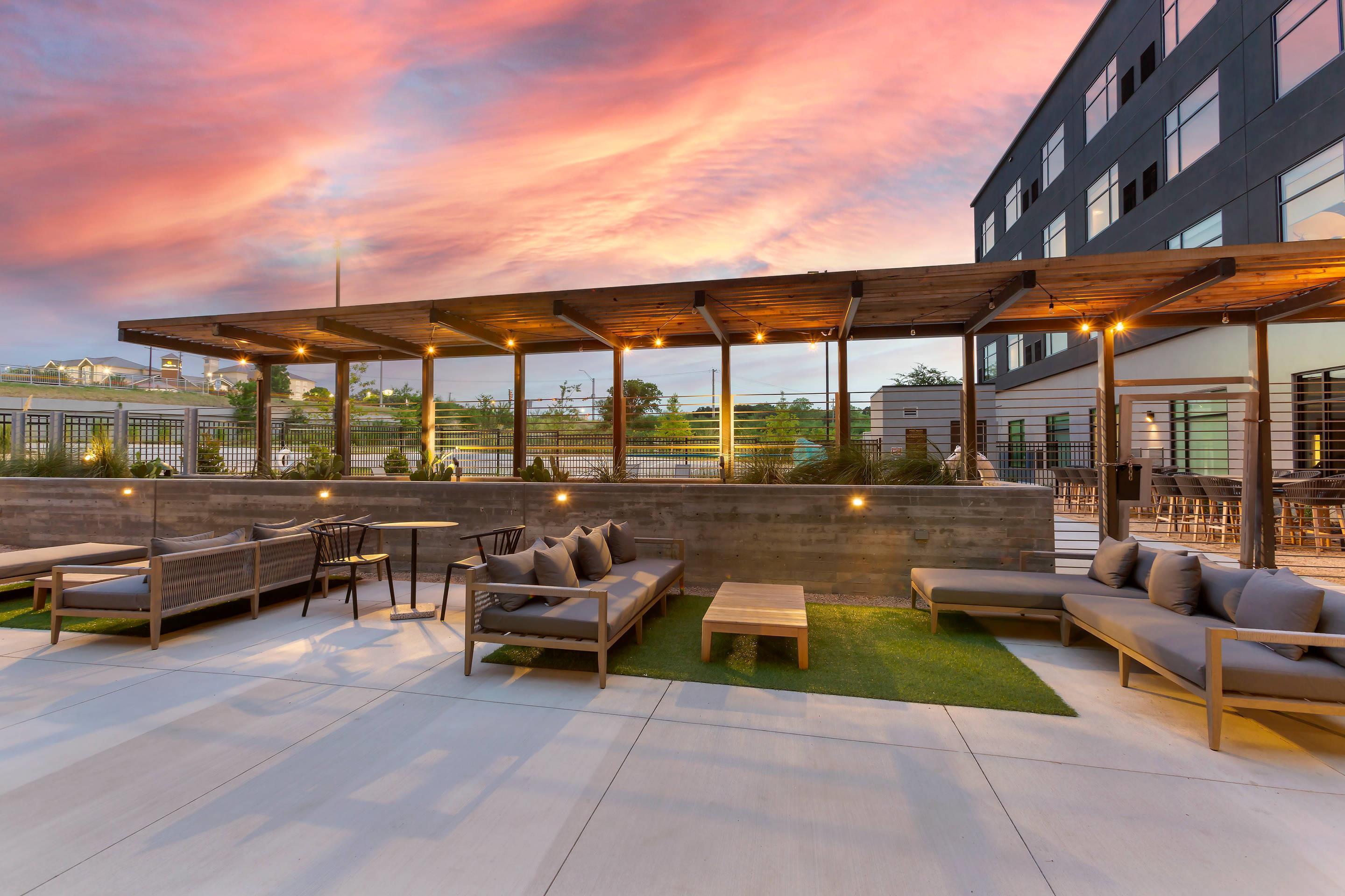 Hotel at night | Cambria Hotel Austin Airport