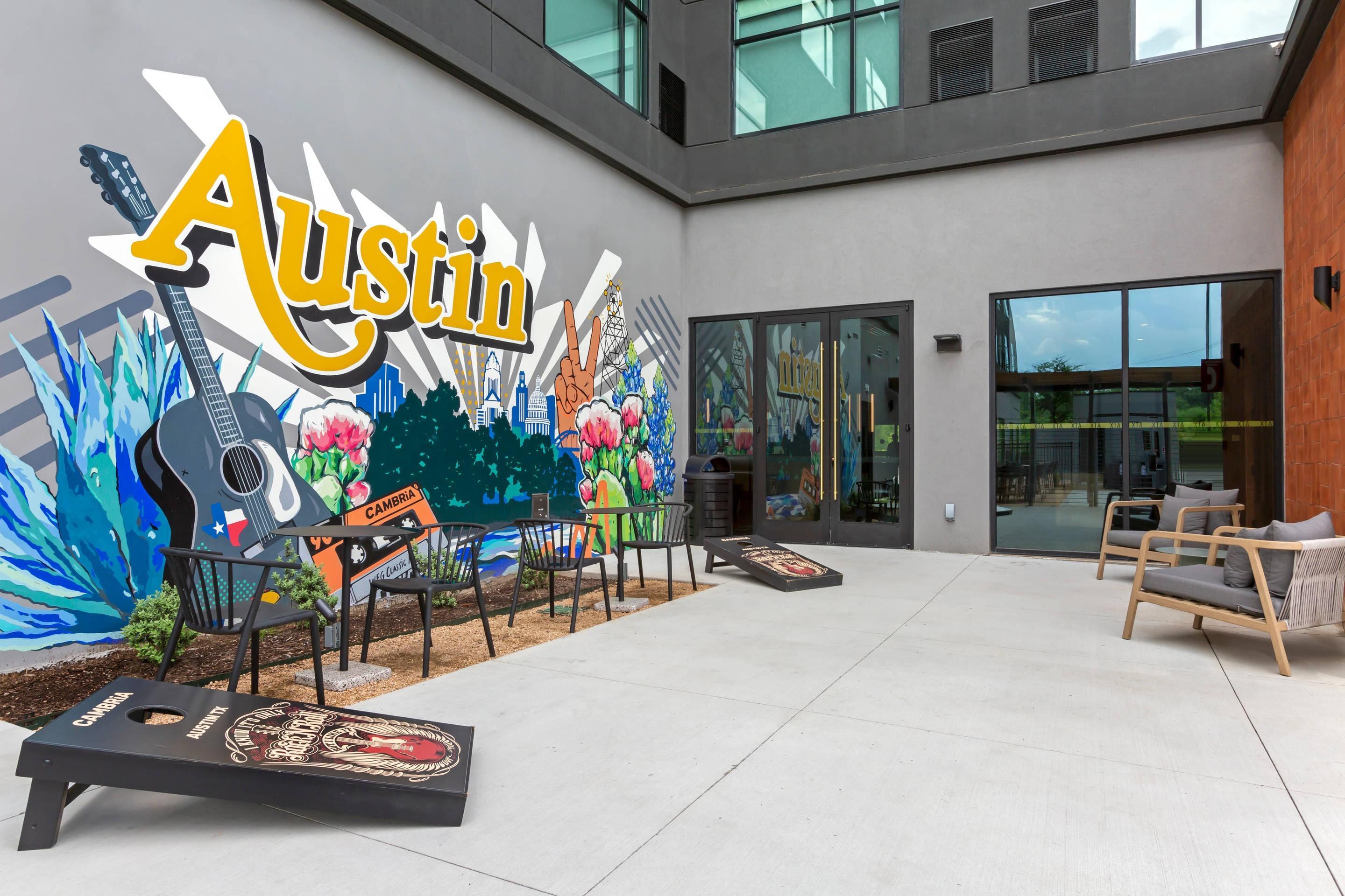 Hotel patio | Cambria Hotel Austin Airport