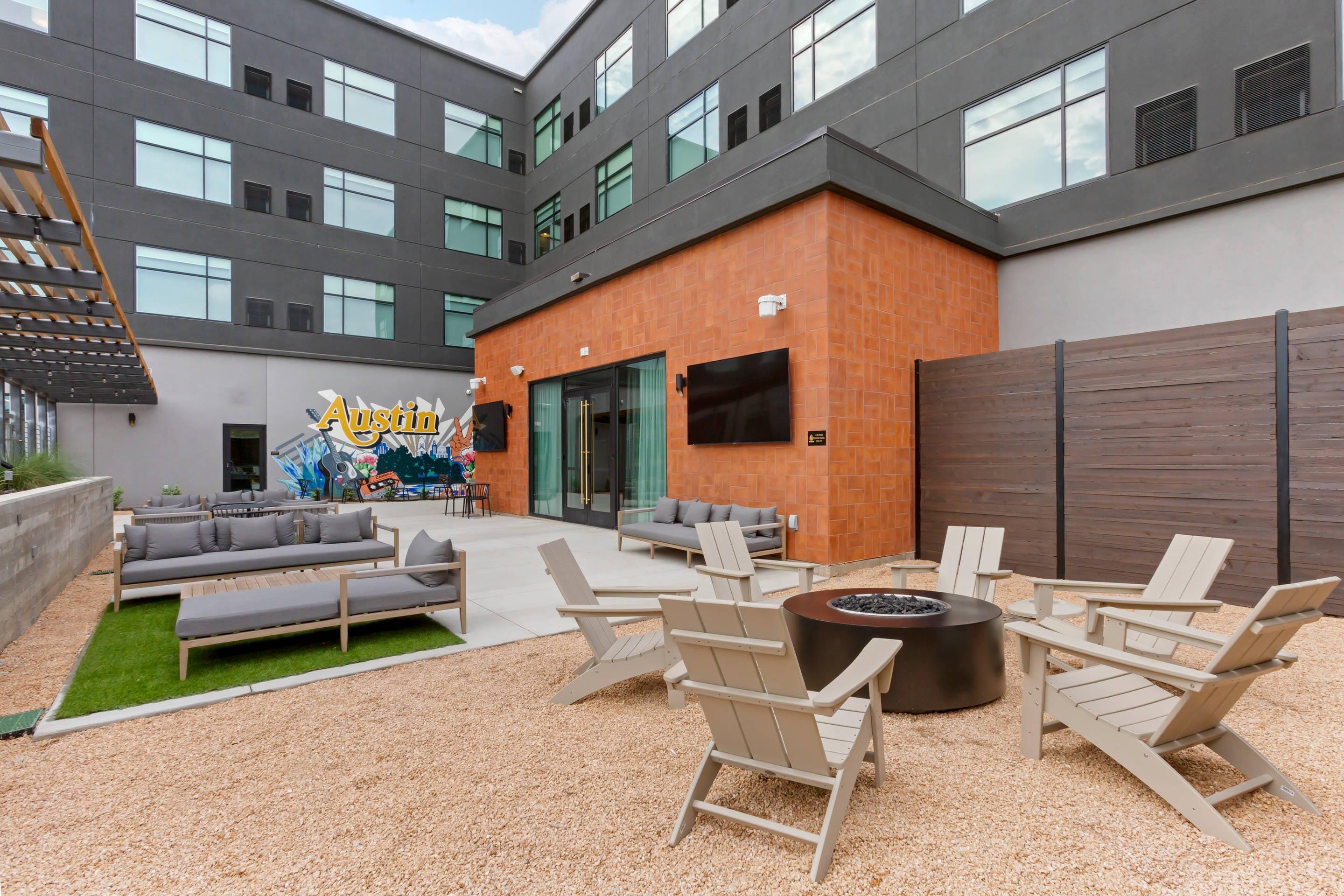 Hotel patio | Cambria Hotel Austin Airport