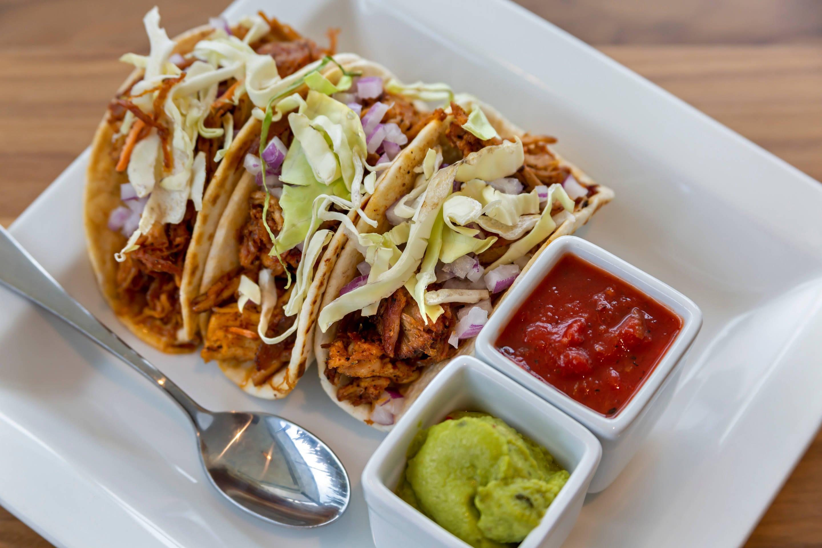 Assorted menu items