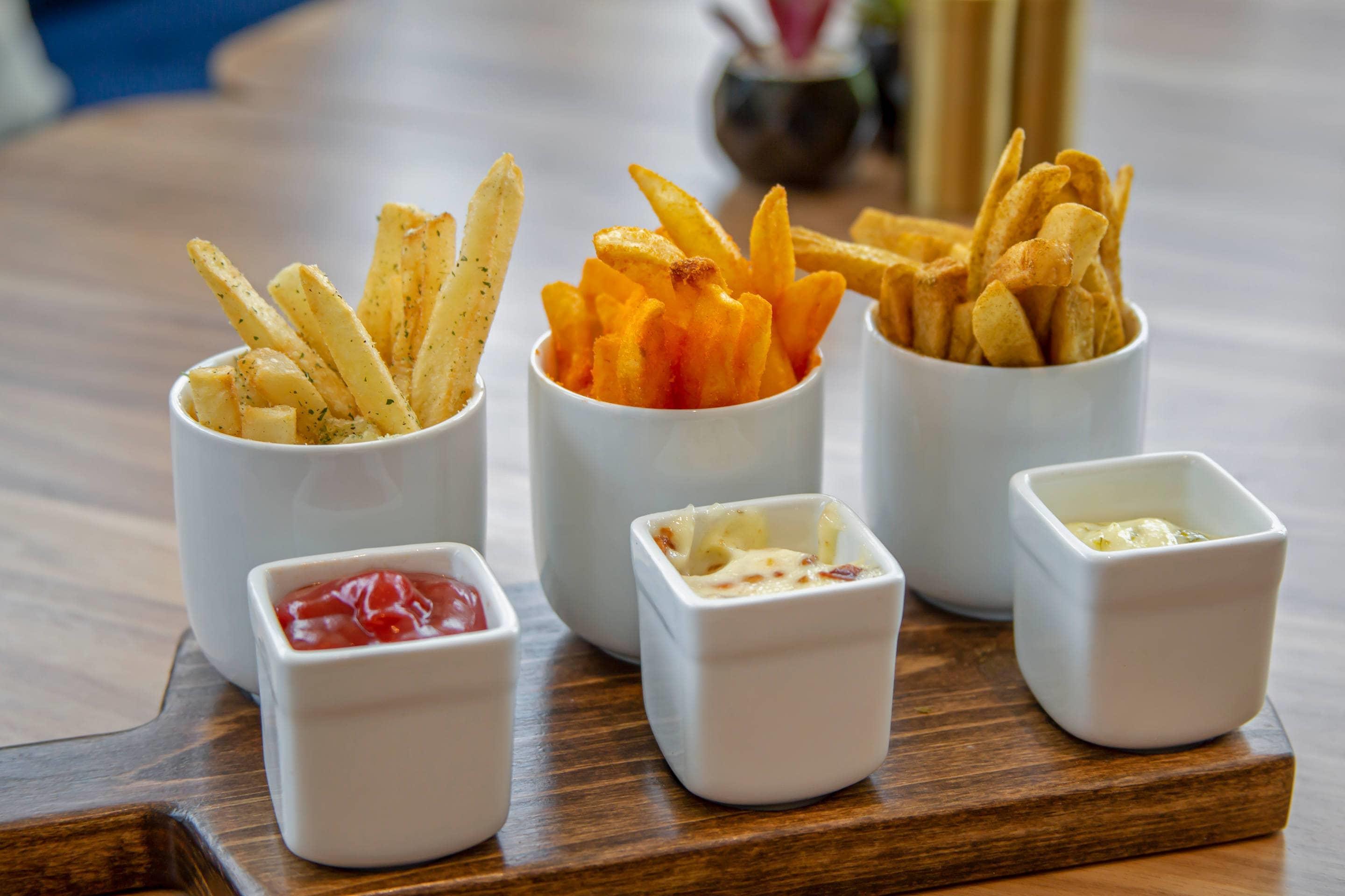 Assorted menu items