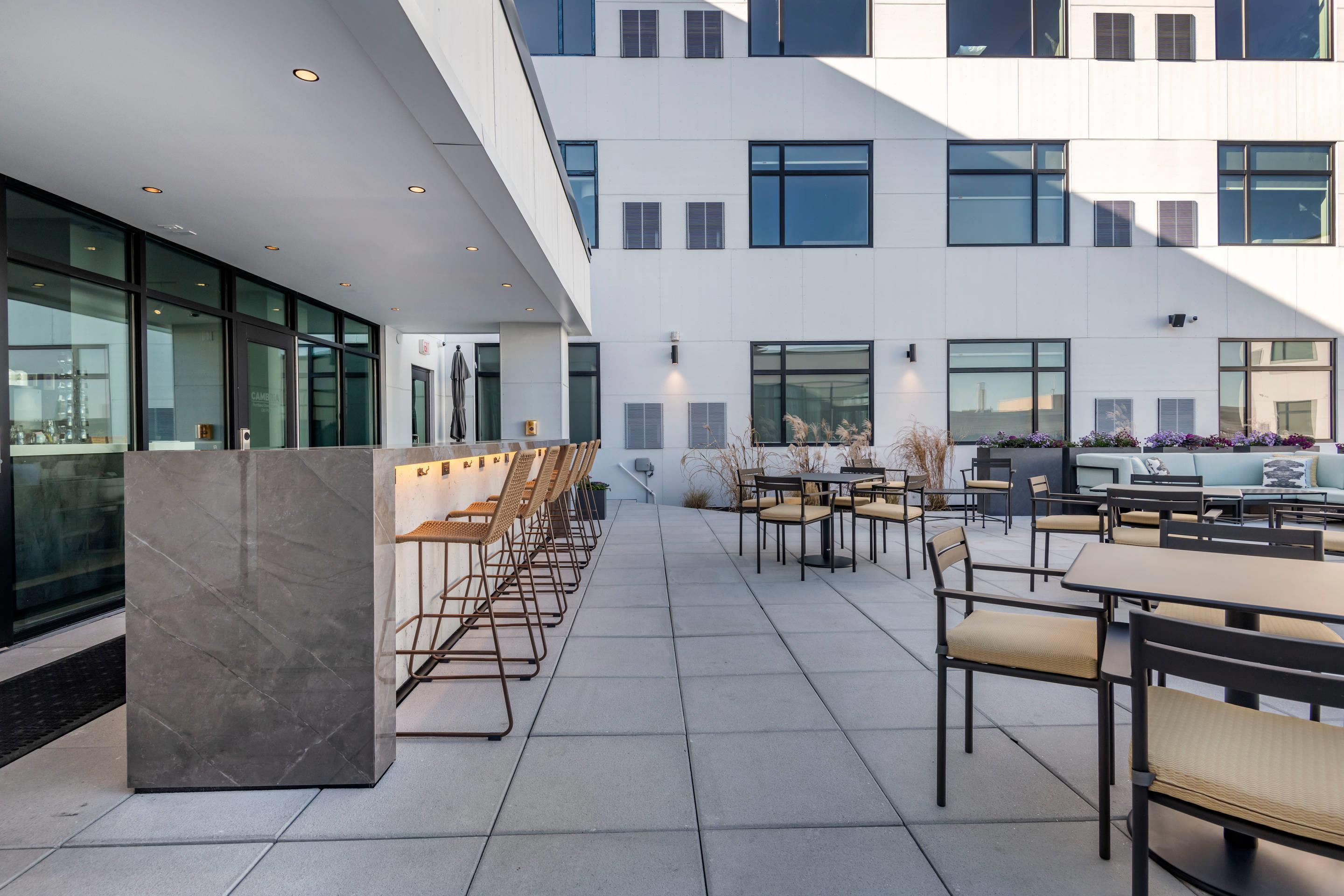 Hotel patio