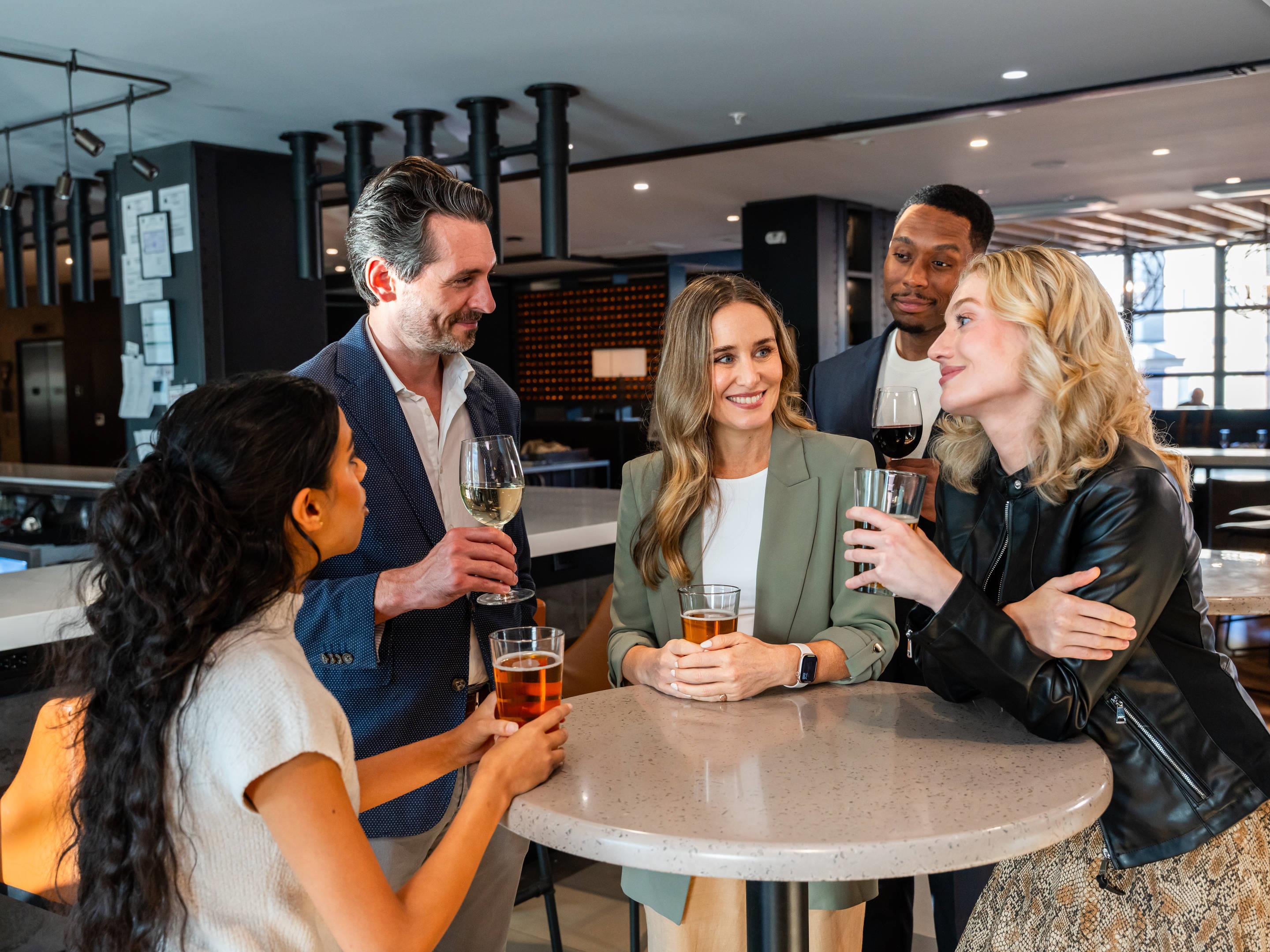 Enjoy our rooftop bar serving local craft beers