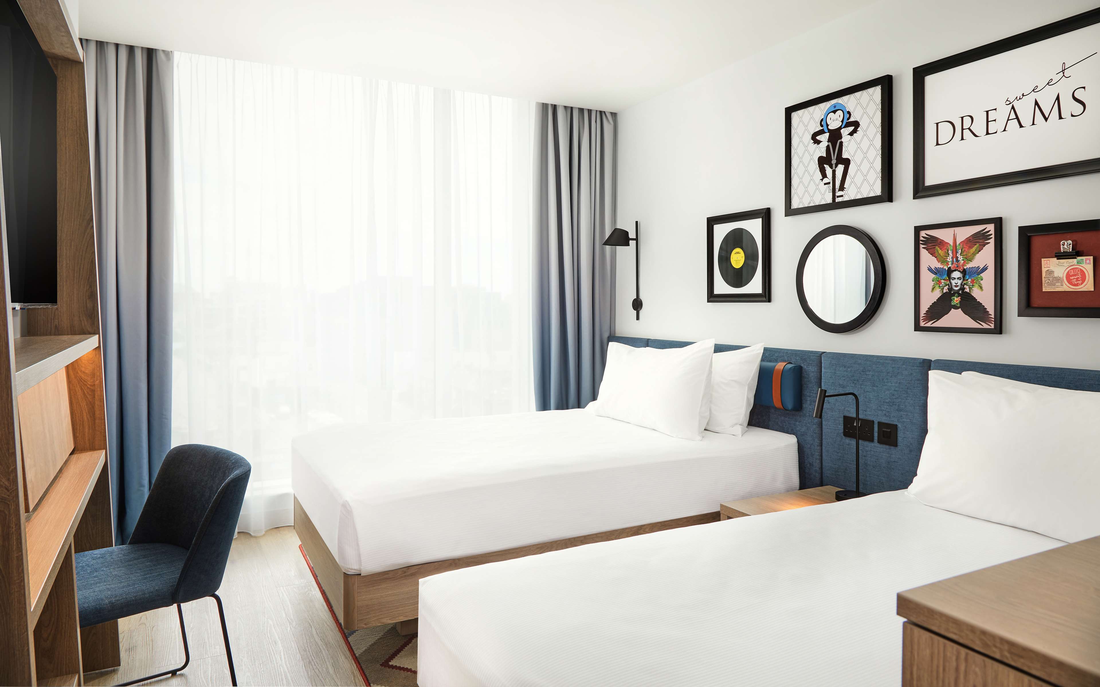 Hampton by Hilton Dublin City Centre Room Type - TWIN ROOM