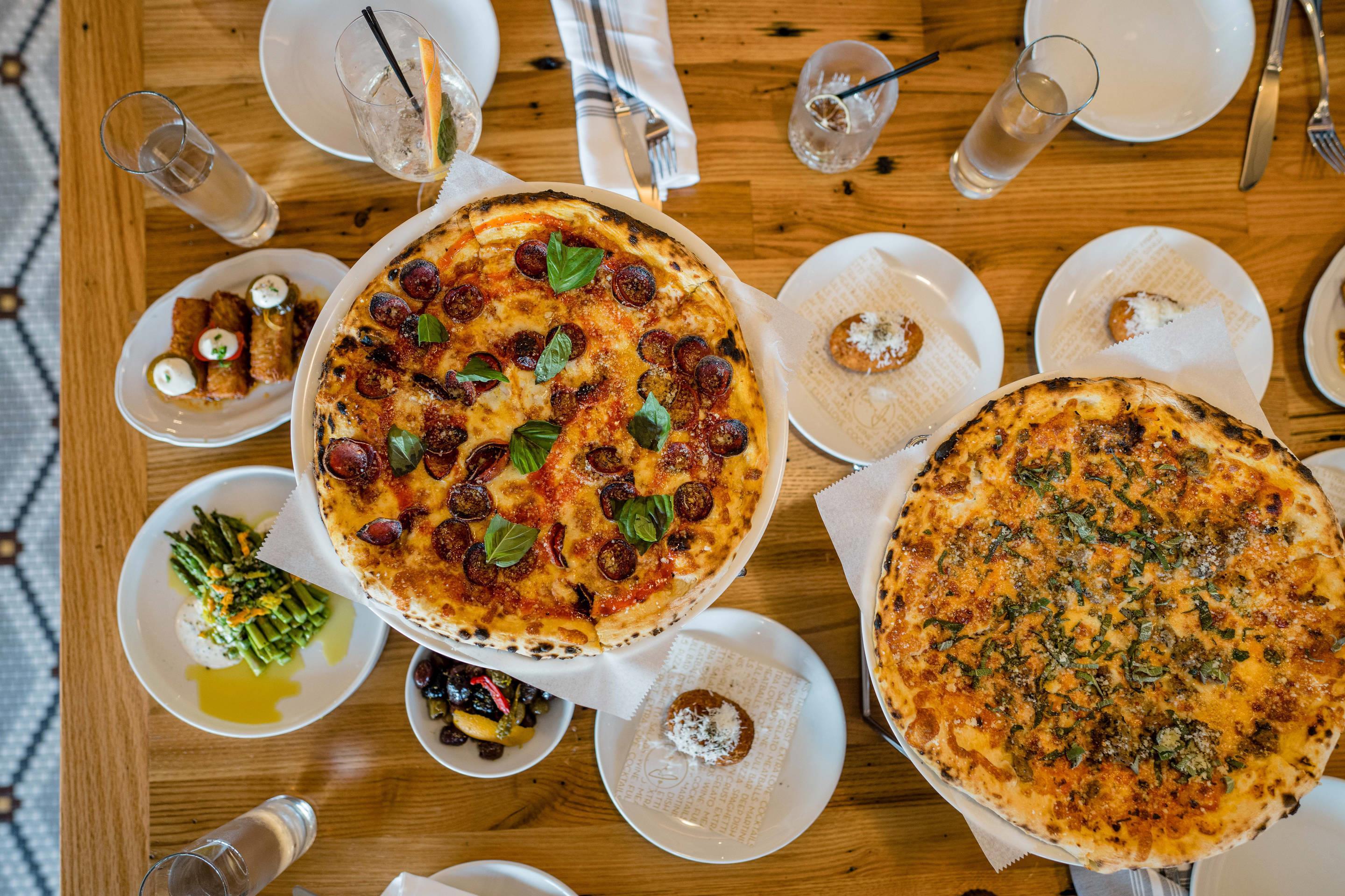 Assorted restaurant items