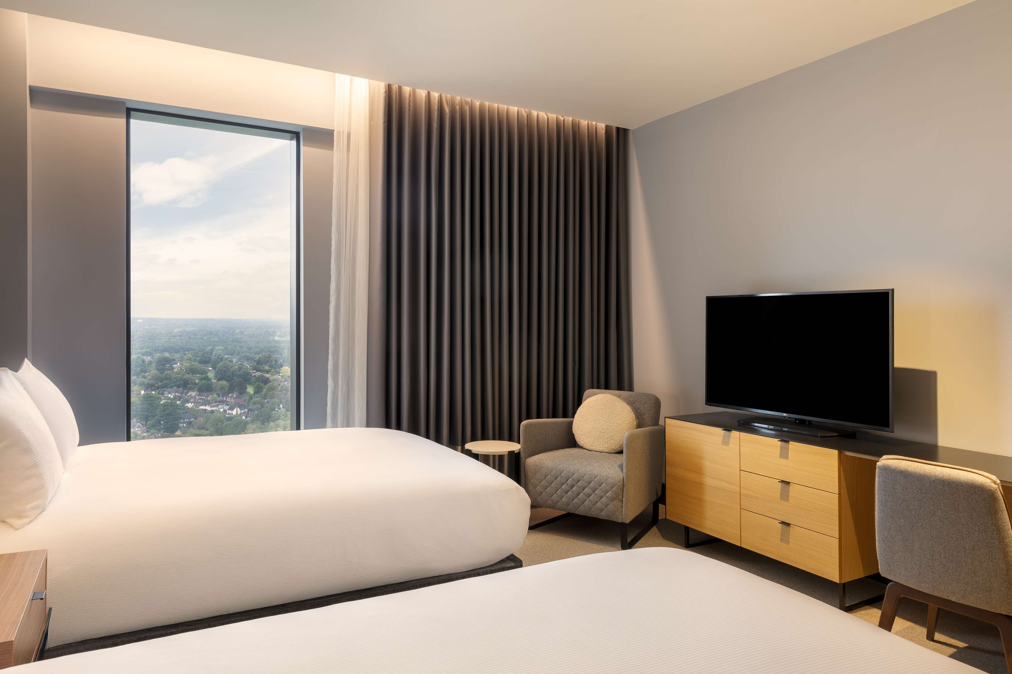 Hilton Woking Room Type - TWO DOUBLE BEDS EXEC ROOM