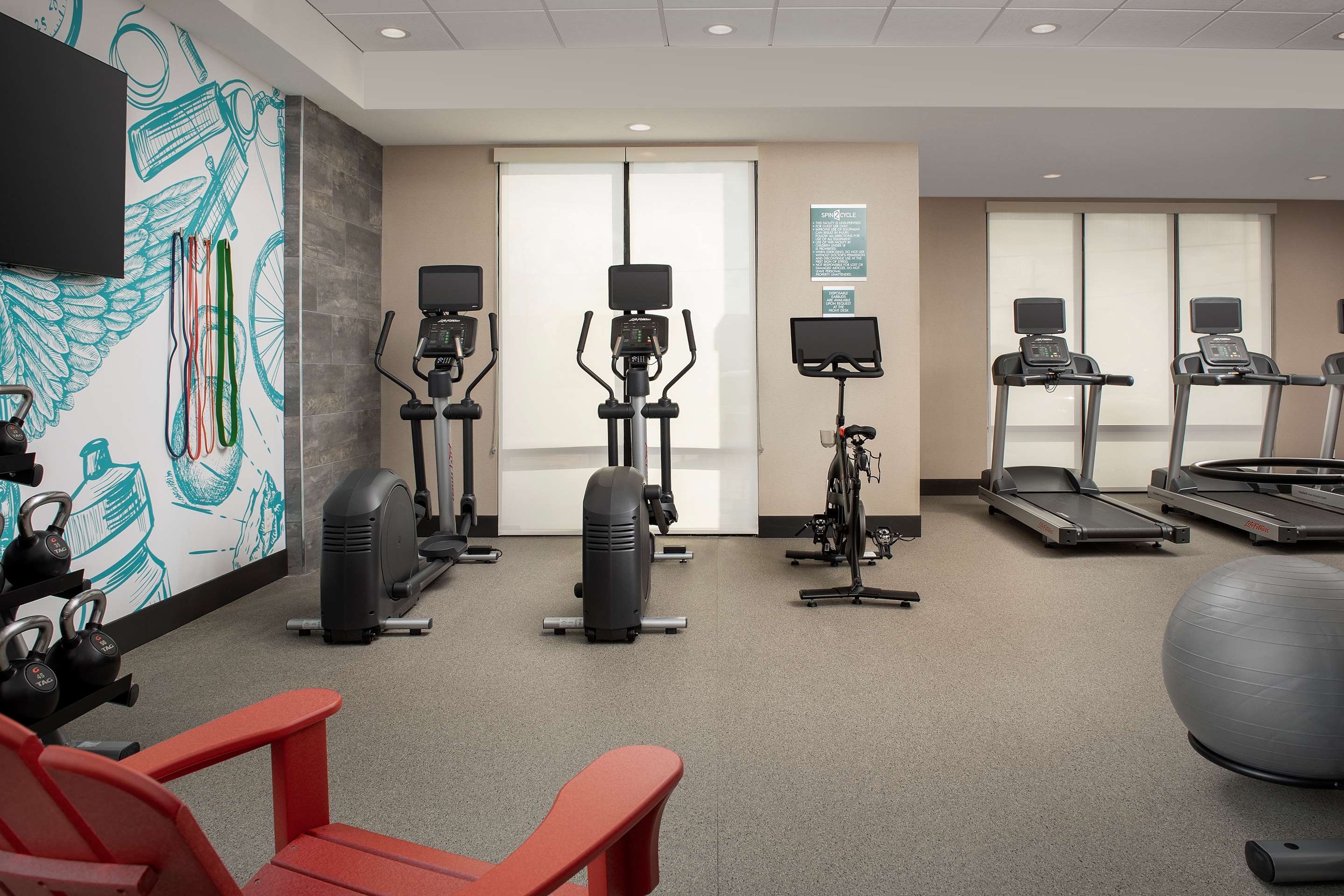 Health club fitness center gym | Home2 Suites By Hilton Kenner New Orleans Arpt