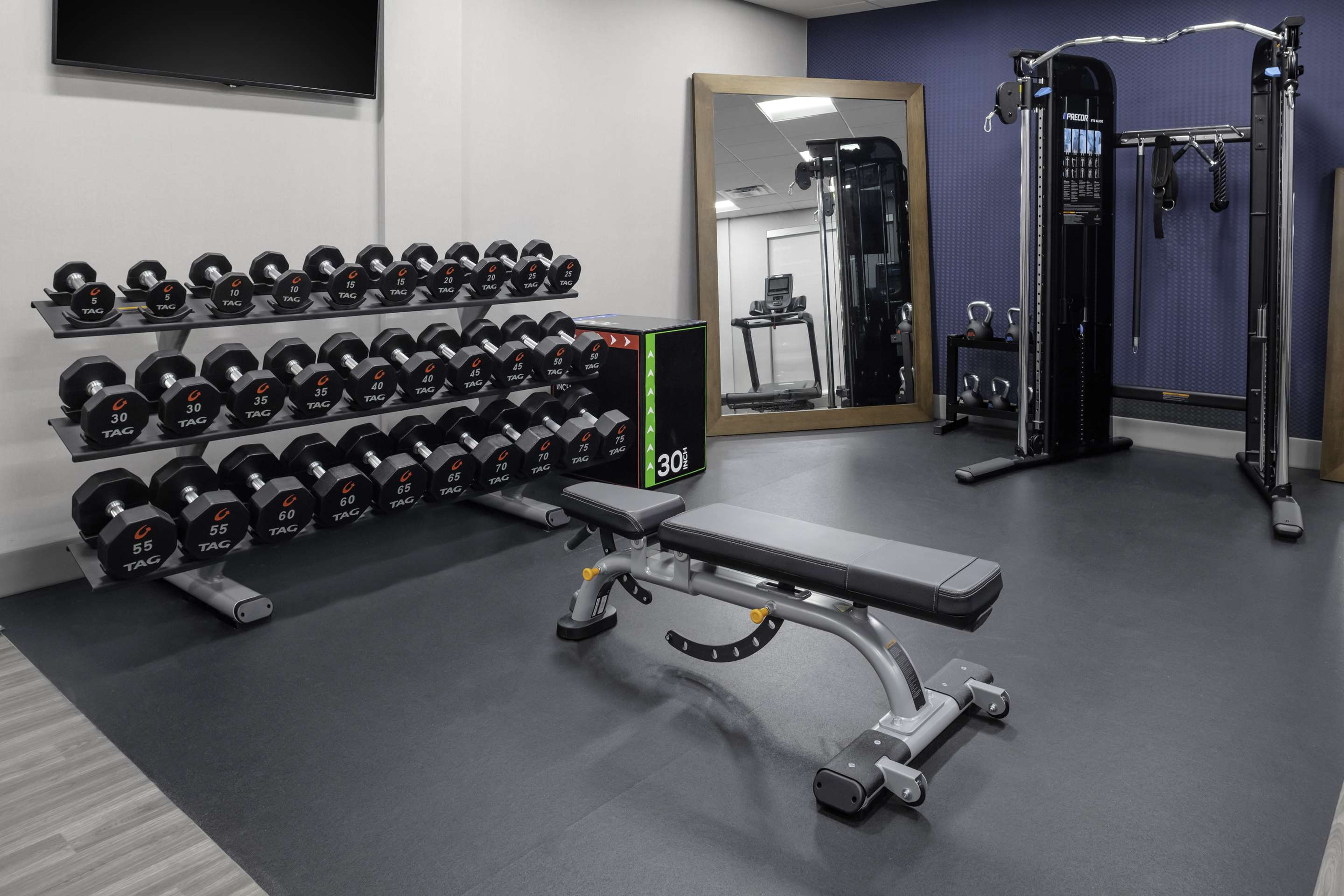 Health club fitness center gym | Hampton Inn & Suites Cedar Park North Austin