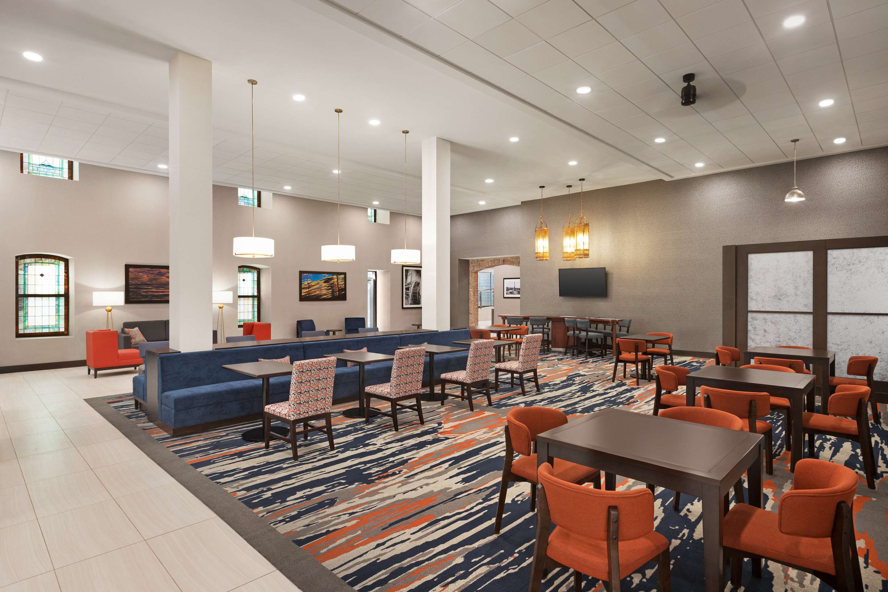 Breakfast Area | Homewood Suites by Hilton Indianapolis Downtown IUPUI