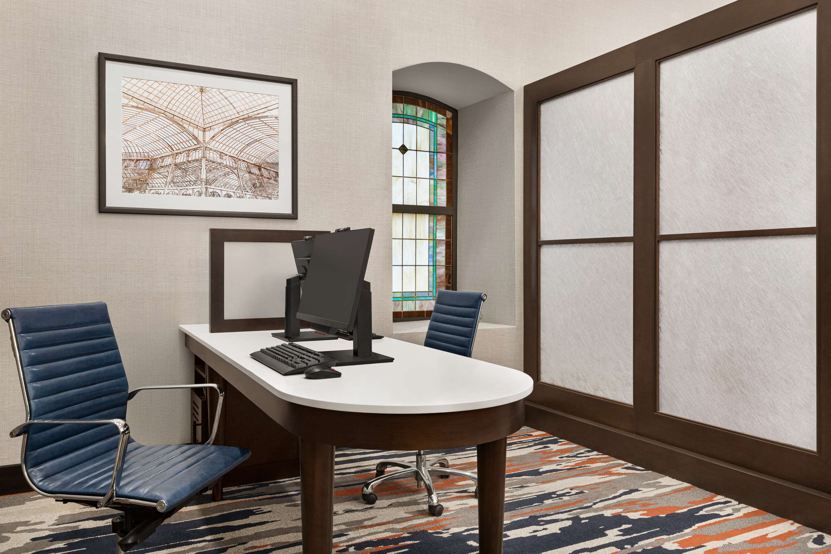 Business Center | Homewood Suites by Hilton Indianapolis Downtown IUPUI