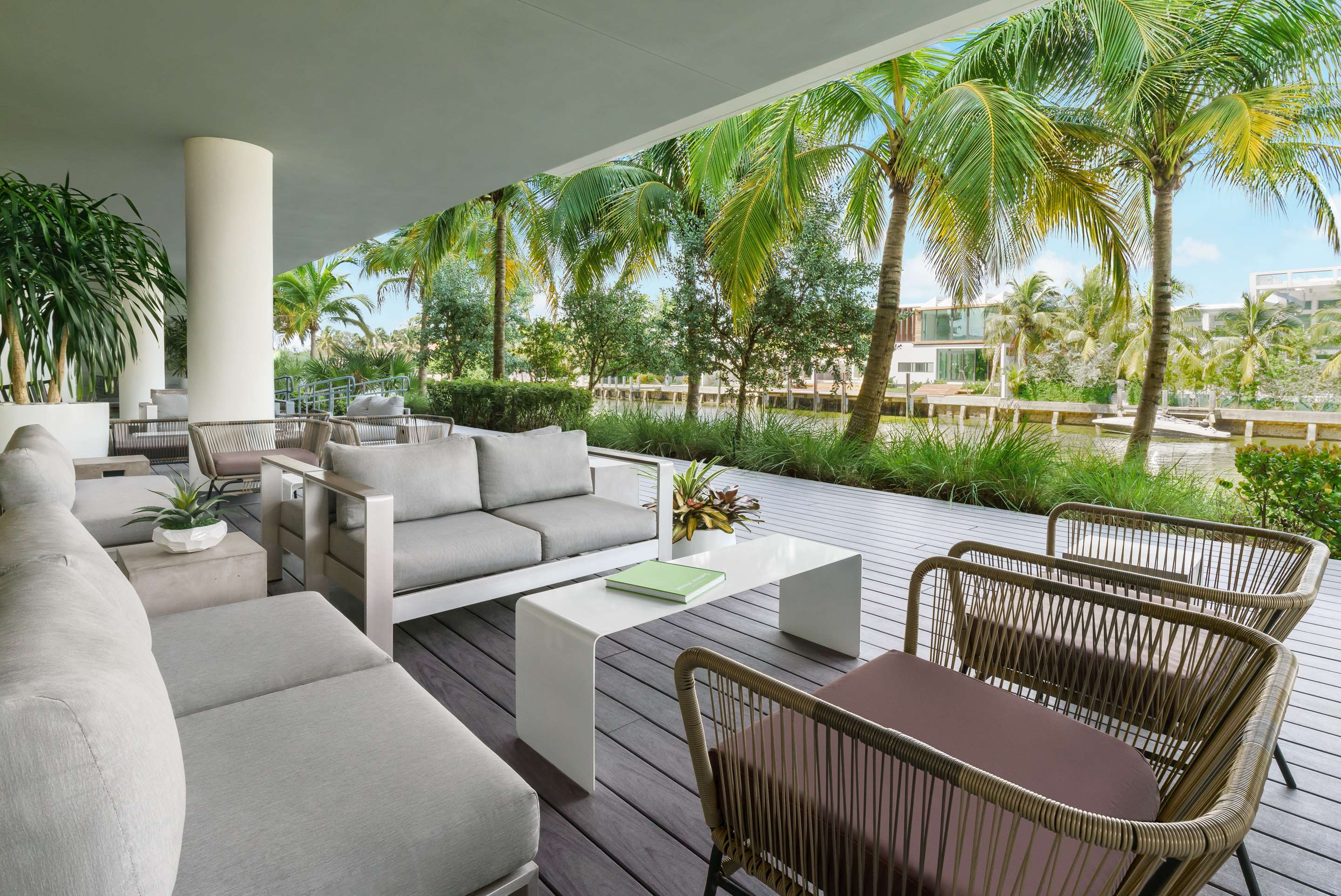 Altair Waterfront Seating LG | The Altair Bay Harbor Hotel