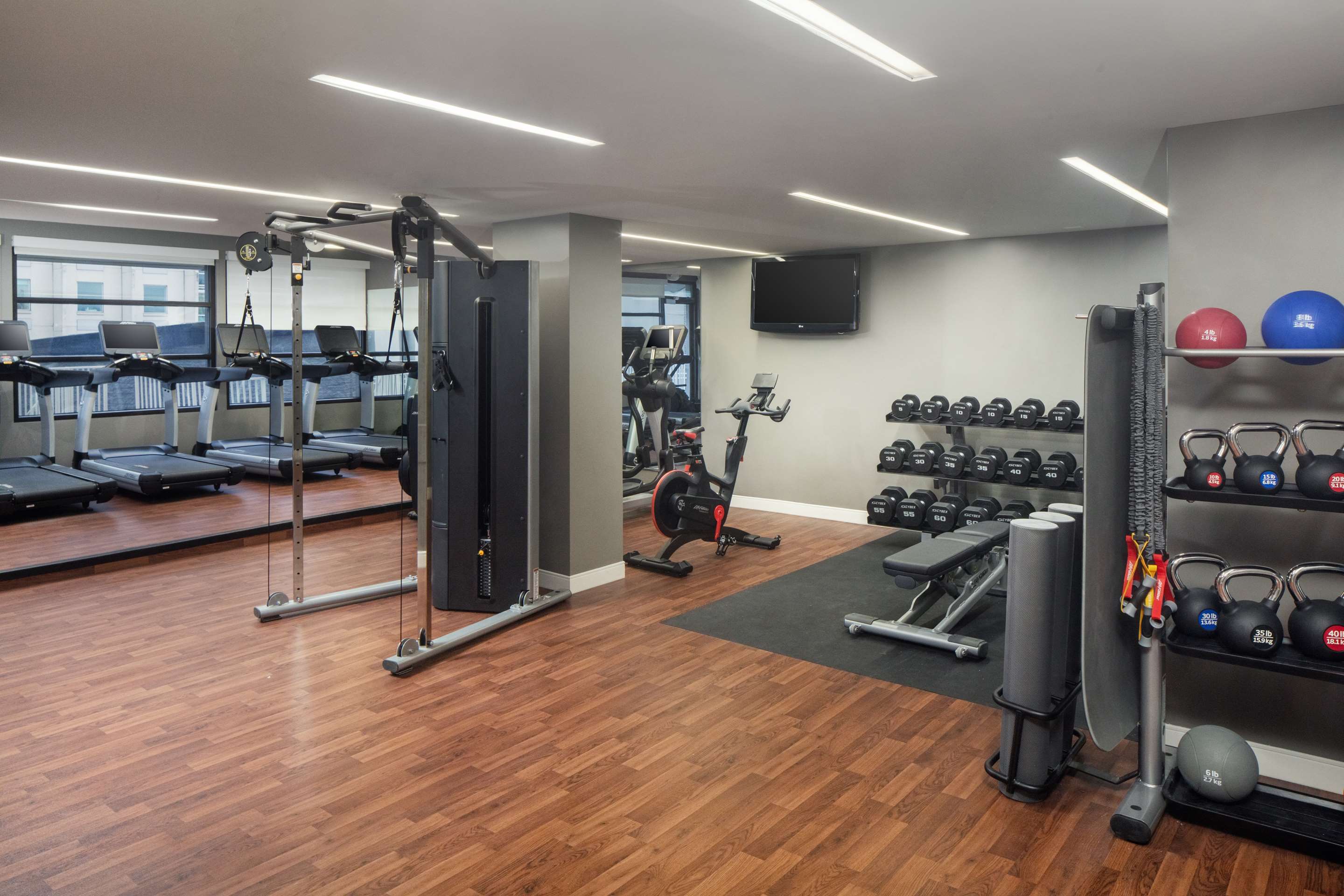 Health club fitness center gym | DoubleTree by Hilton Silver Spring Washington DC North