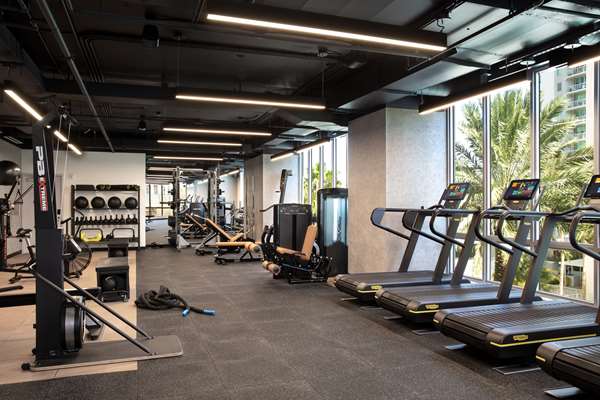 Fitness/ Exercise Room - YOTELPAD Condos Downtown Miami - I-95, Exit 2A & 3B