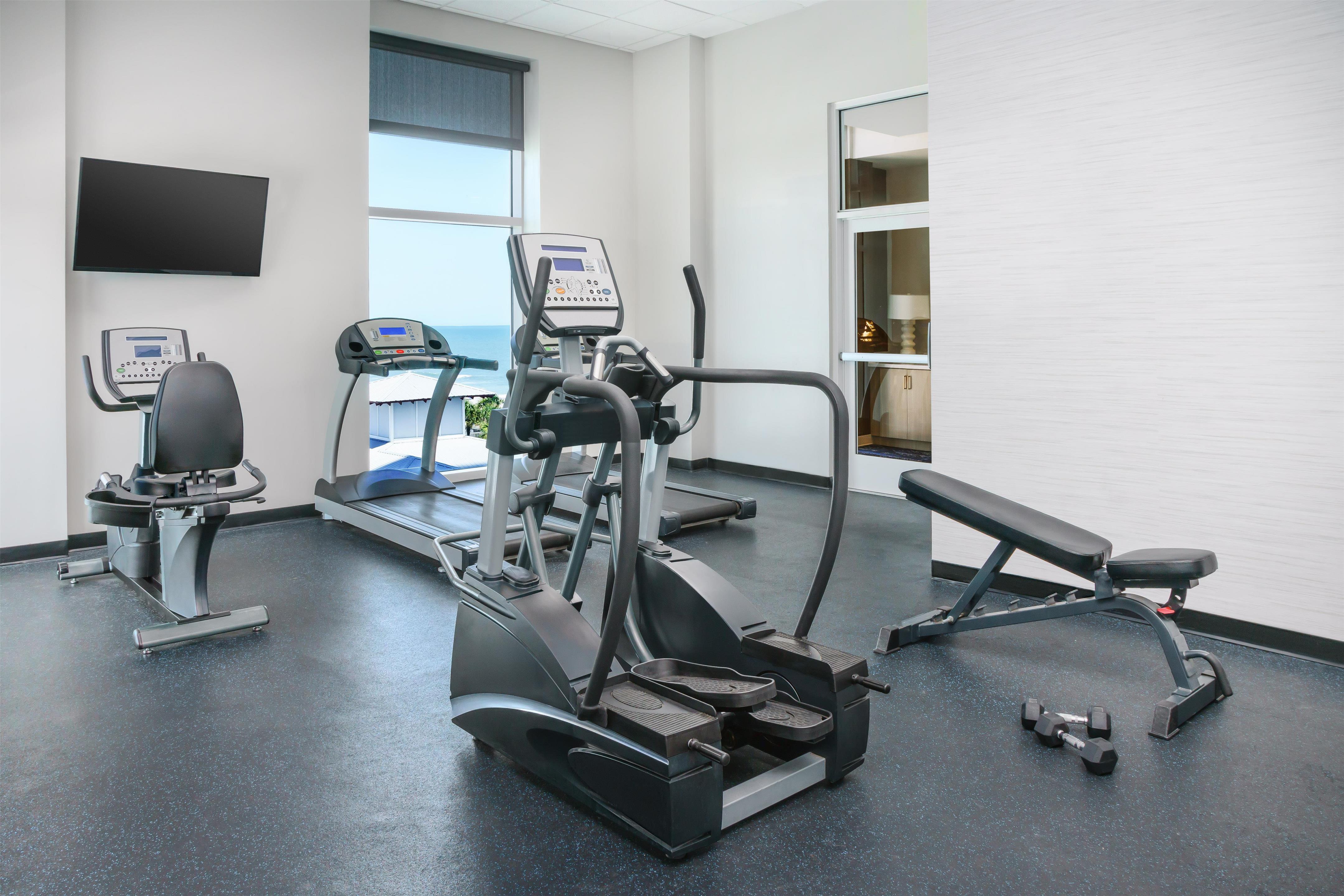 Health club fitness center gym | Homewood Suites by Hilton Myrtle Beach Oceanfront