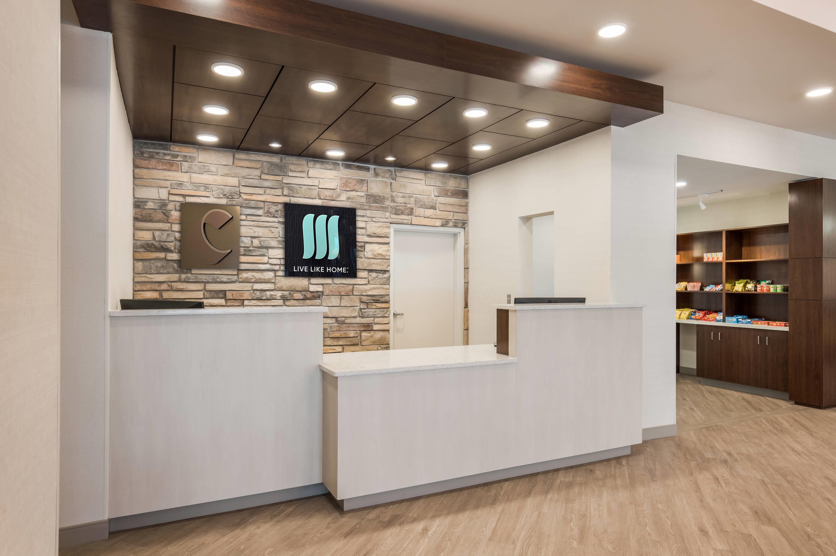 Front desk with friendly staff