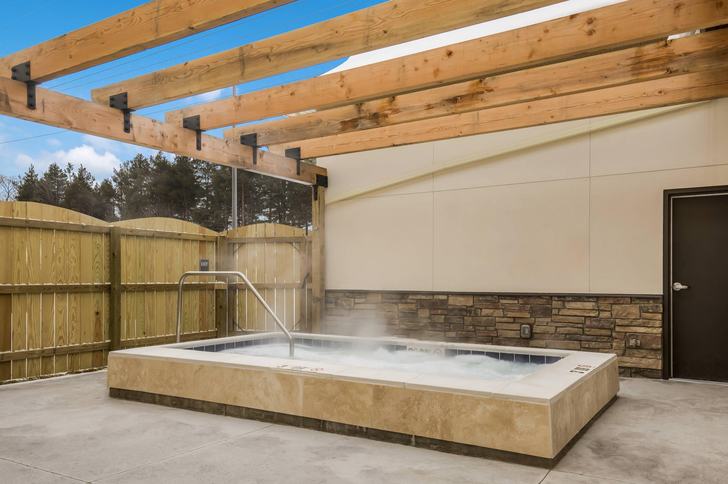 Outdoor hot tub
