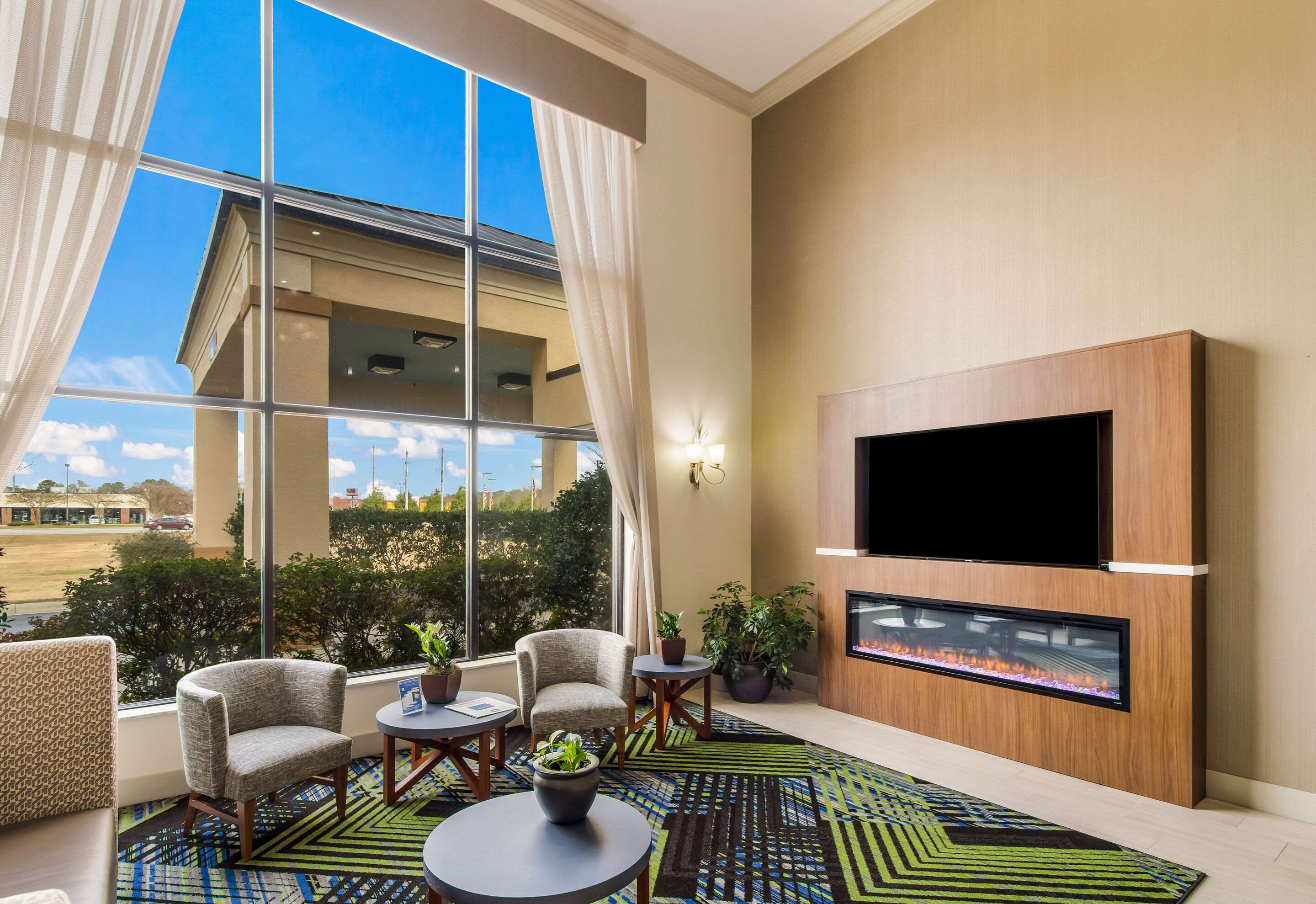 Spacious lobby