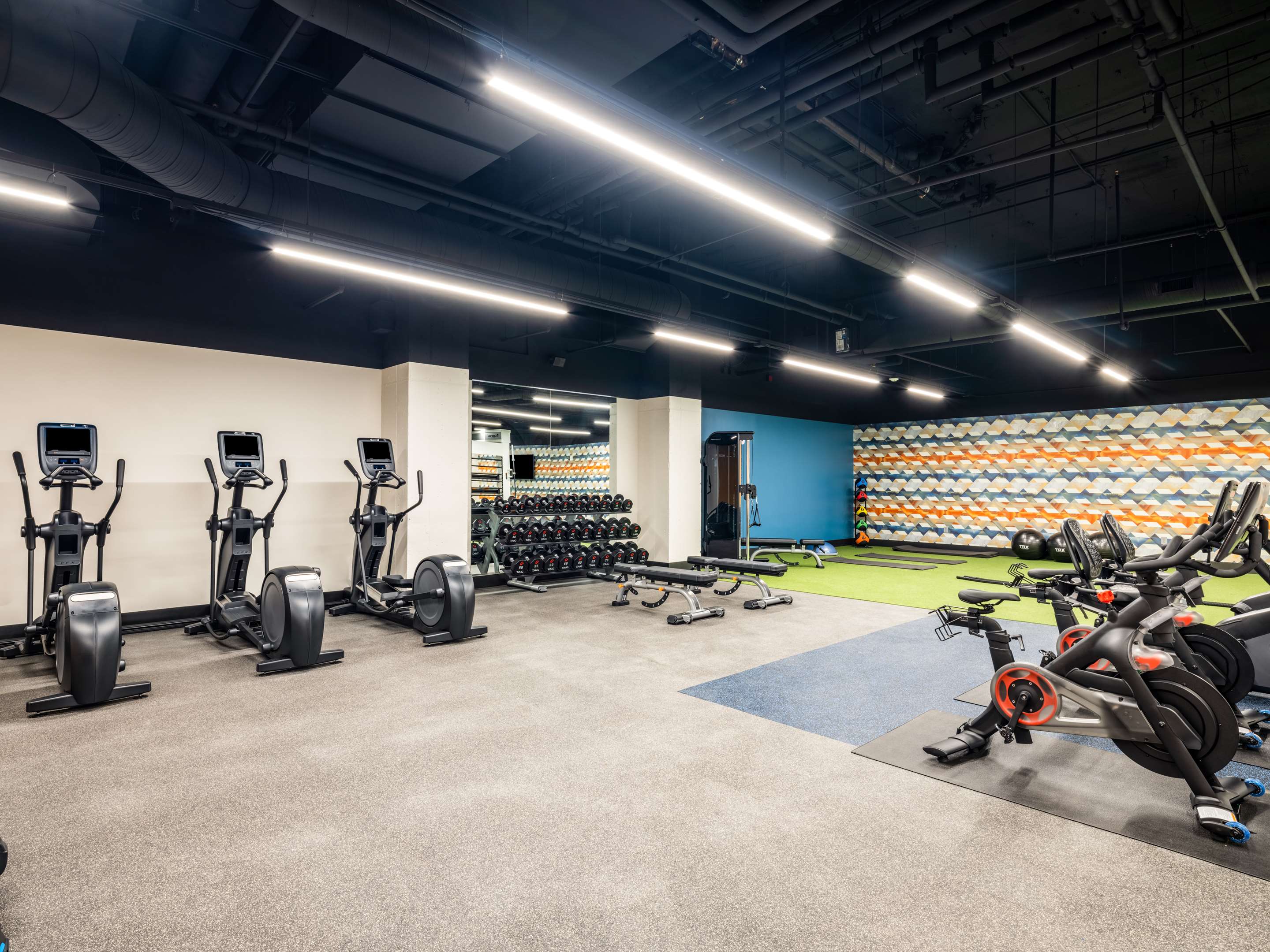 Health club fitness center gym