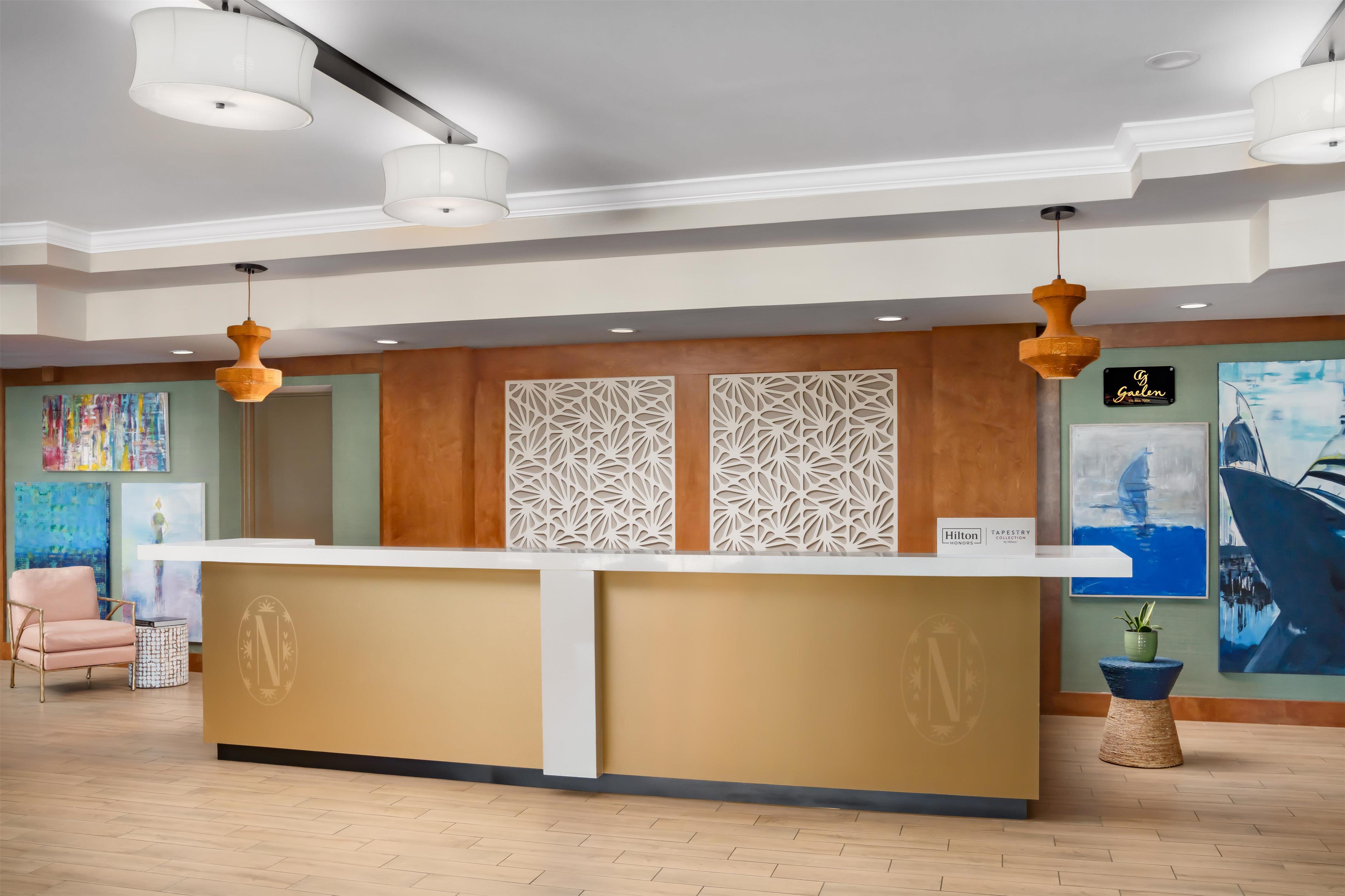 Reception | Inn of Naples, Tapestry Collection by Hilton