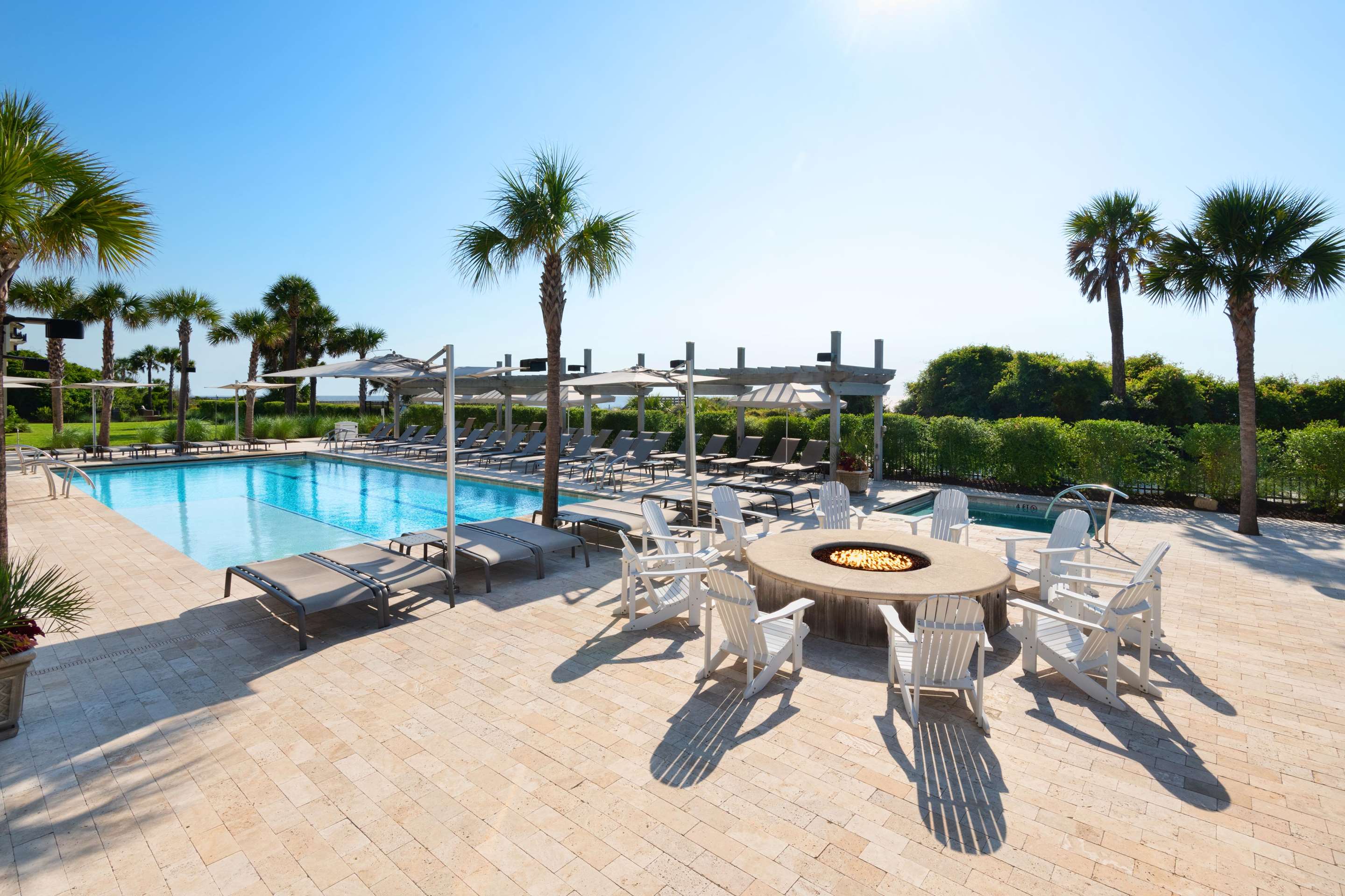 Poolside Fire Pit | Jekyll Ocean Club
