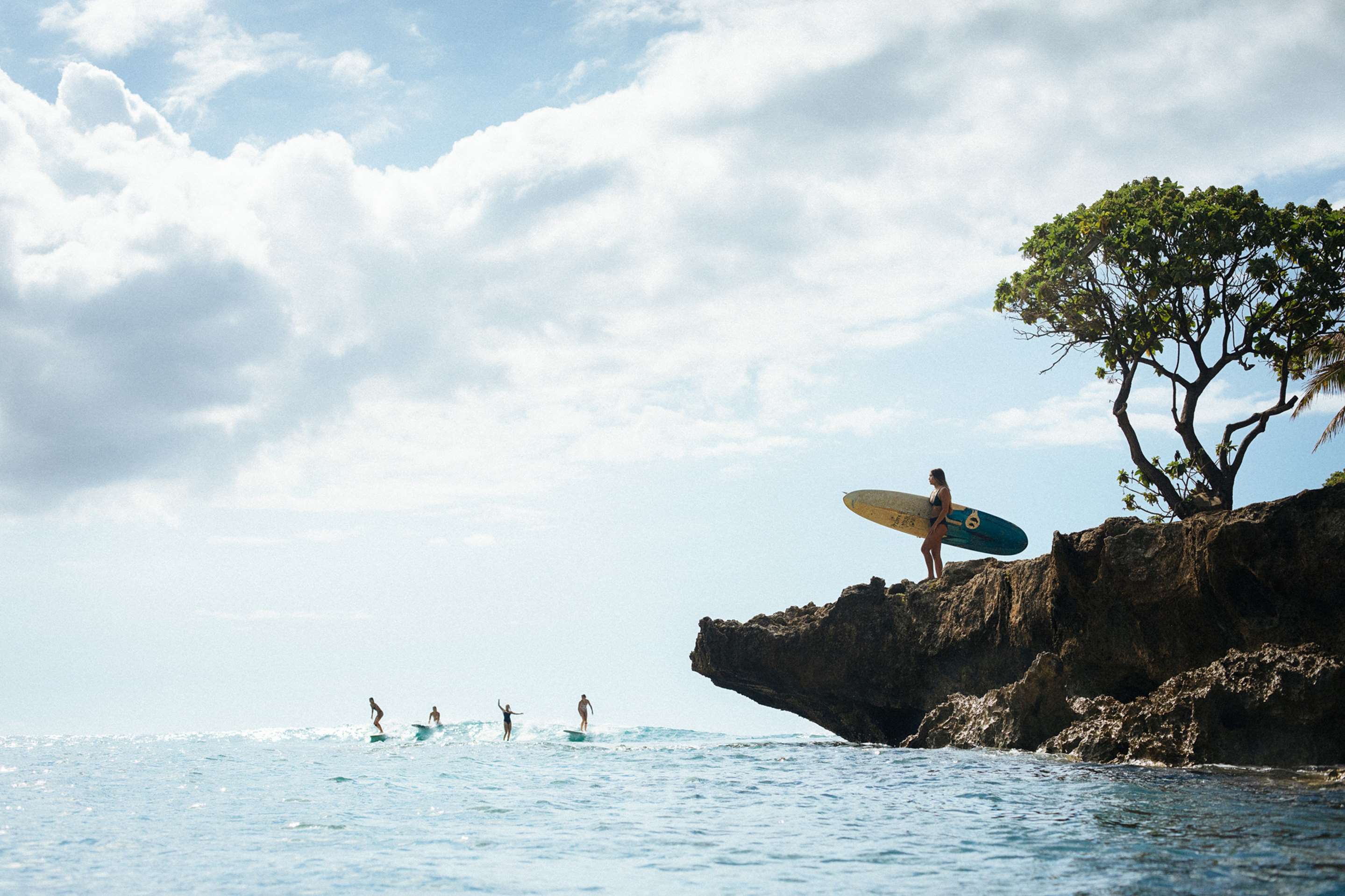 Surfing at Turtle Bay