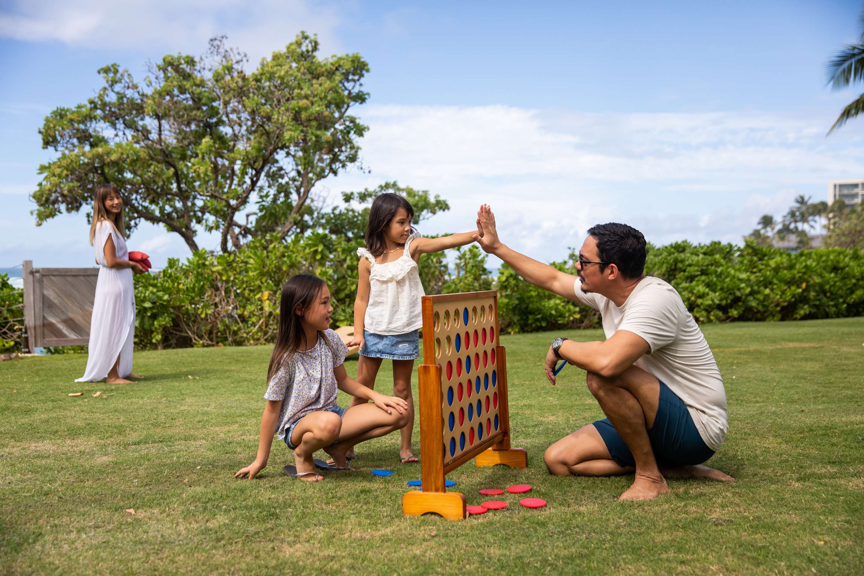 Lawn games at The Ocean Bungalows