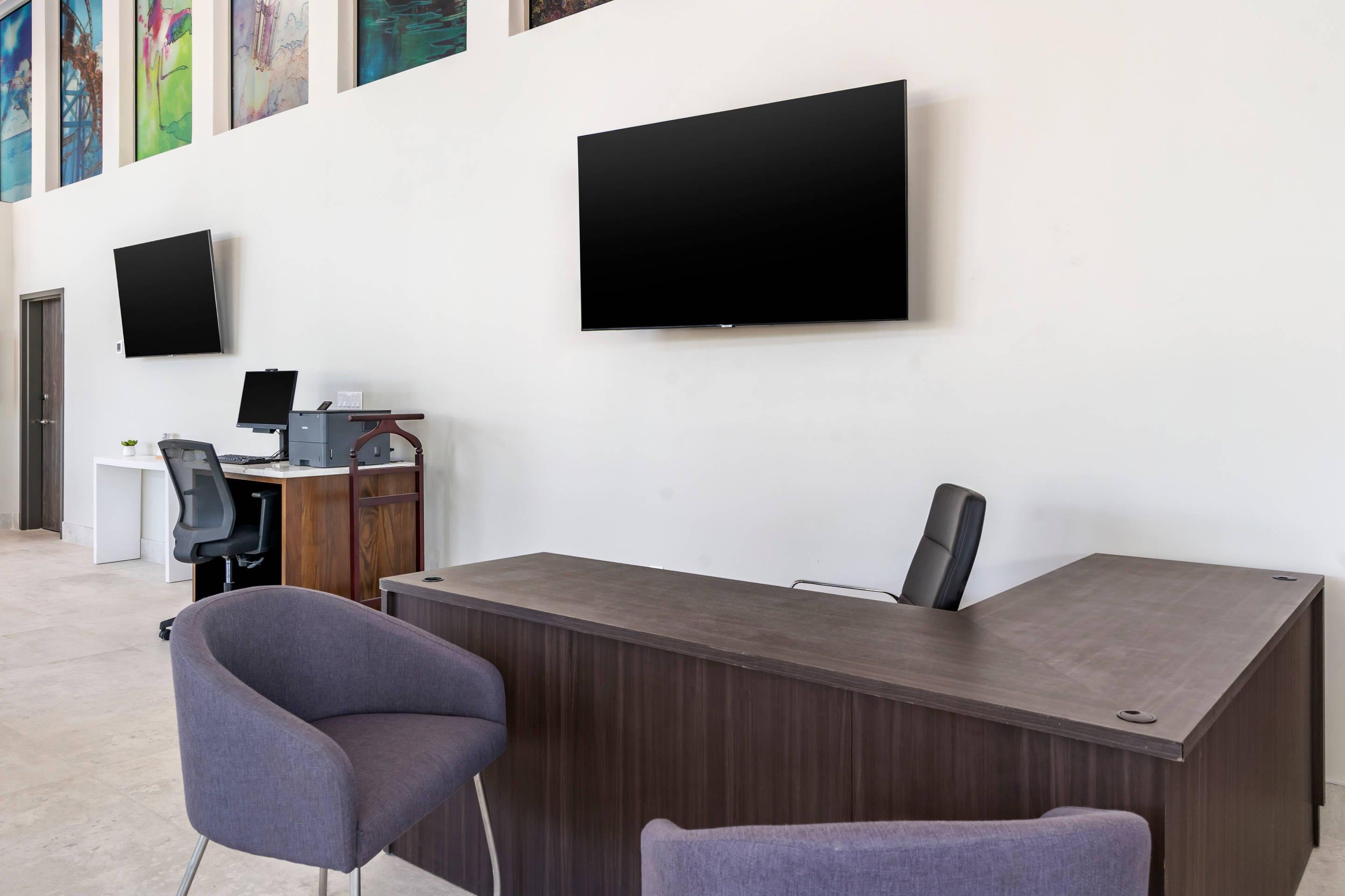 Computer in the lobby | Cambria Hotel Orlando Universal Blvd