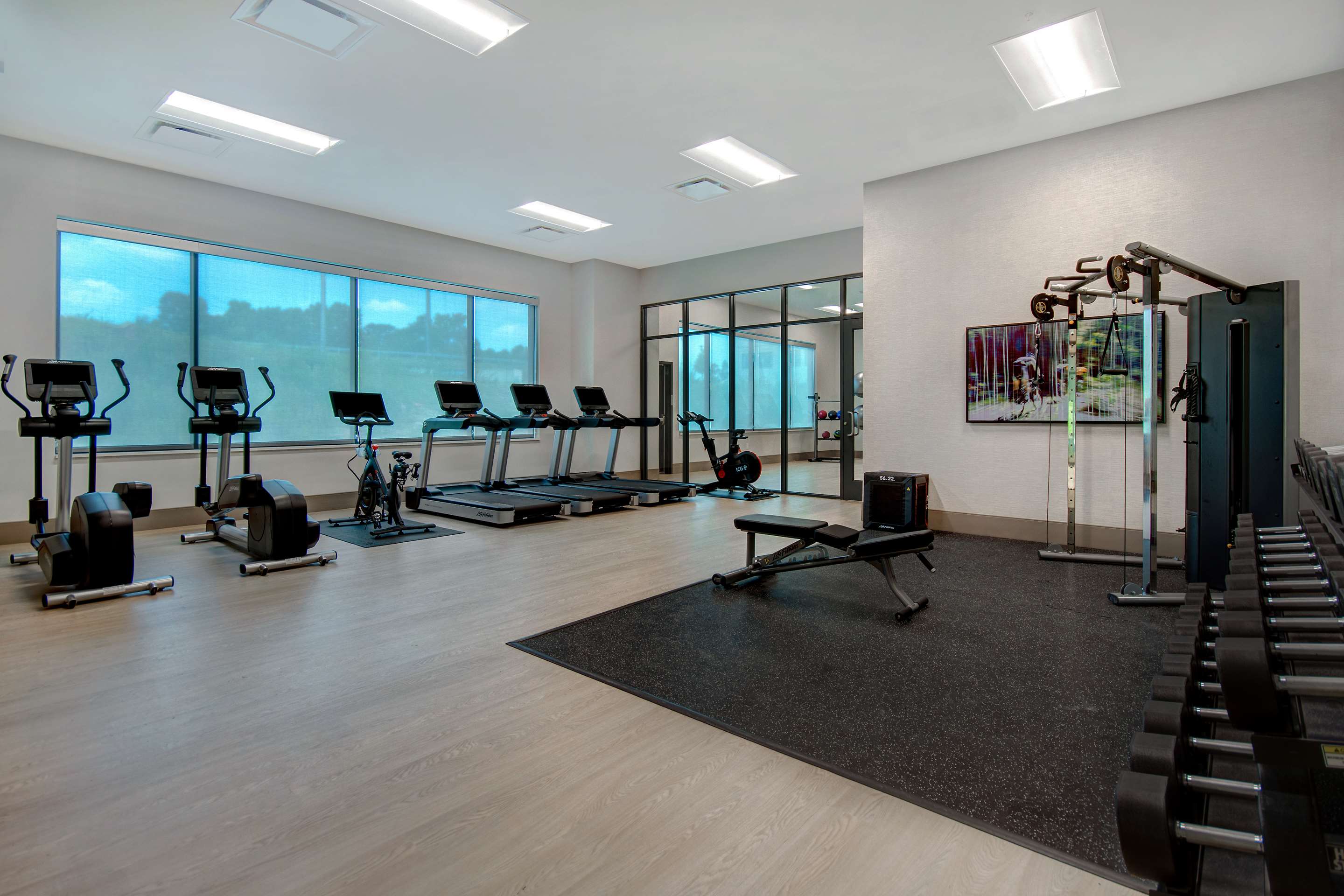 Health club fitness center gym | Embassy Suites By Hilton Alpharetta Halcyon