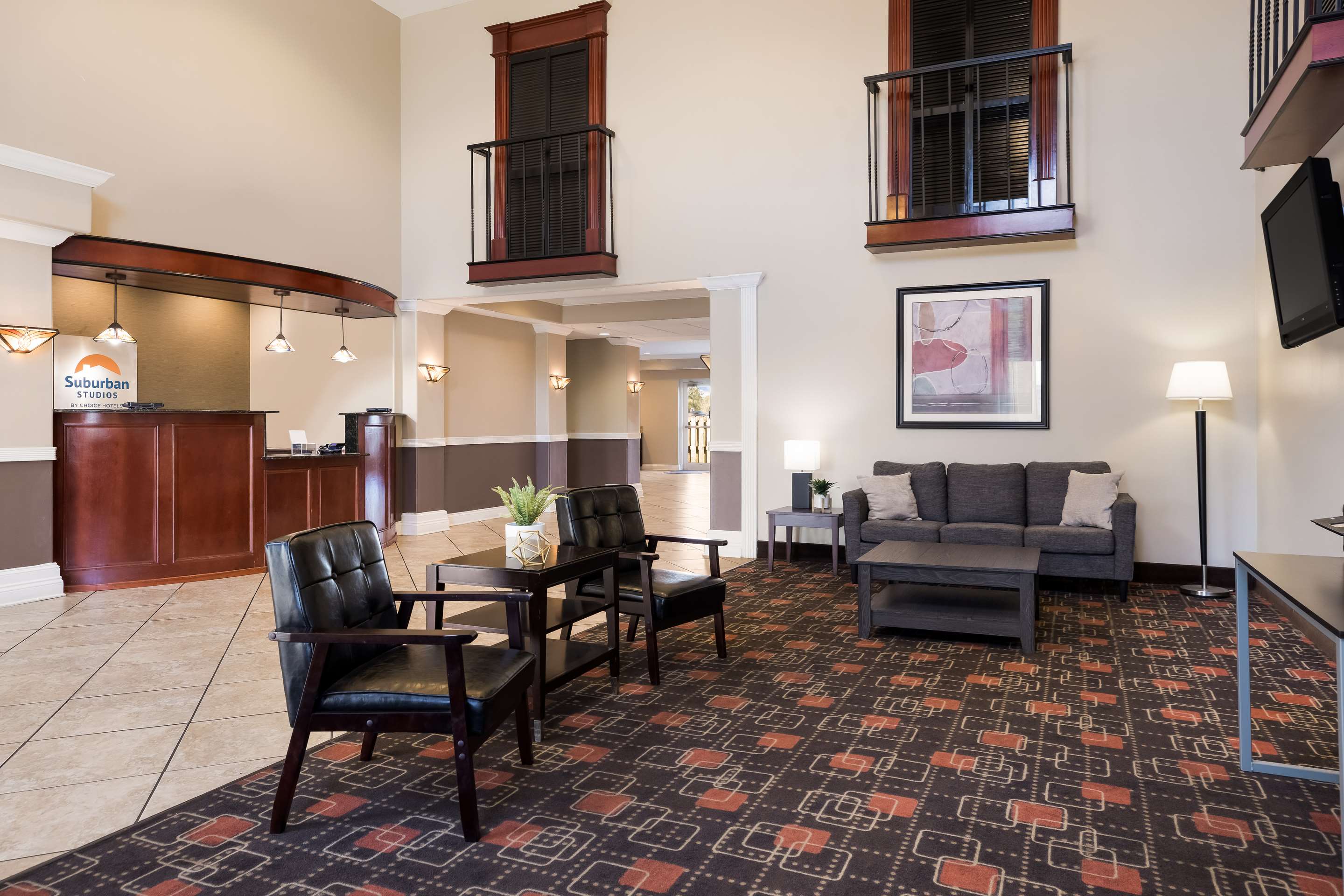 Spacious lobby