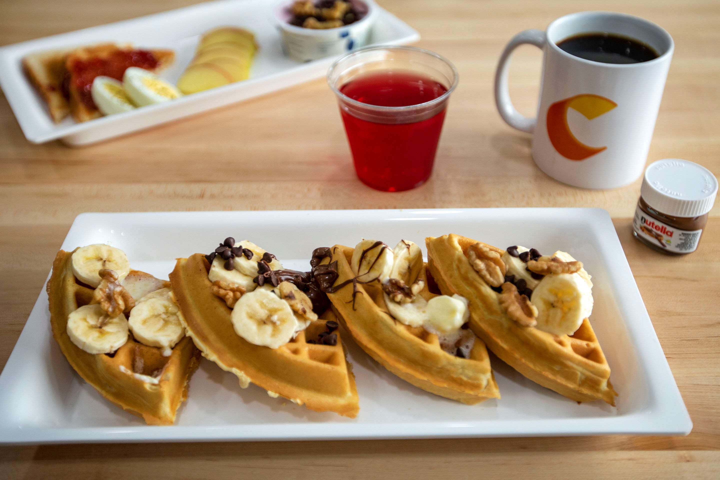 Assorted breakfast items