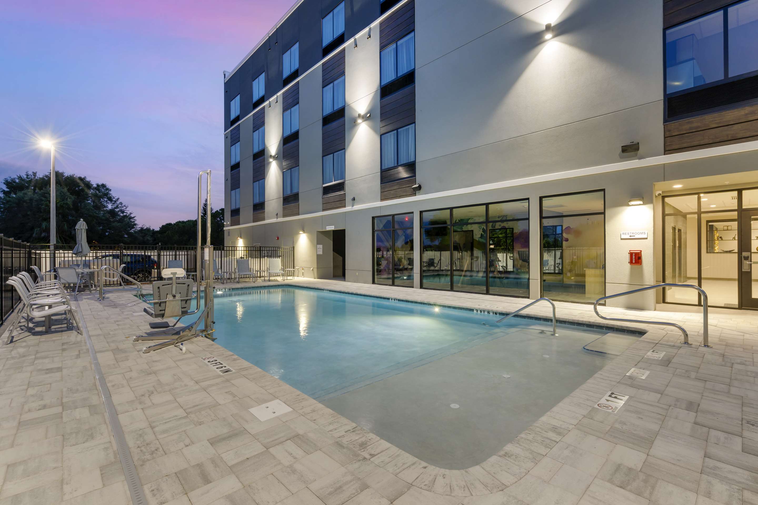 Outdoor Pool - Twilight