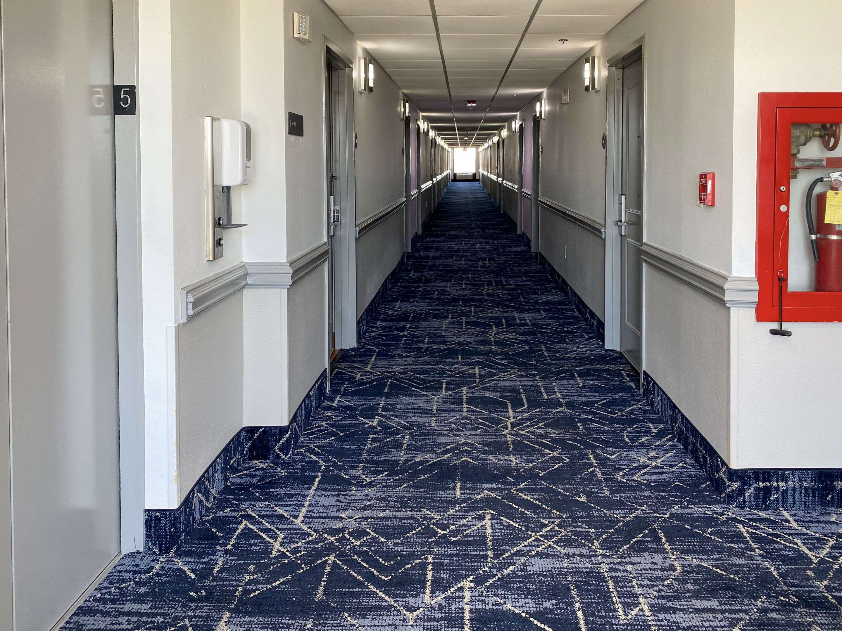 Interior Corridors | Hickory Inn