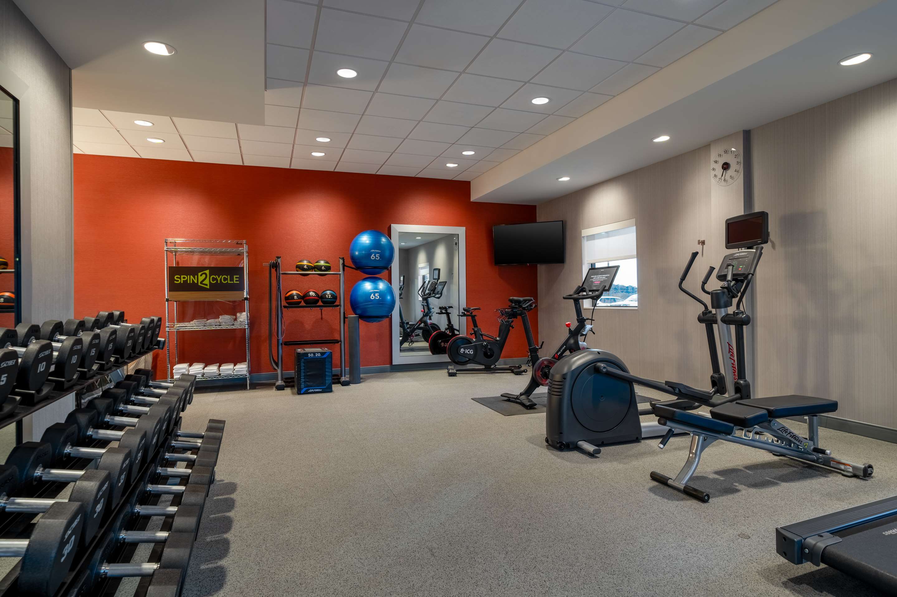 Health club fitness center gym | Home2 Suites by Hilton Fredericksburg South