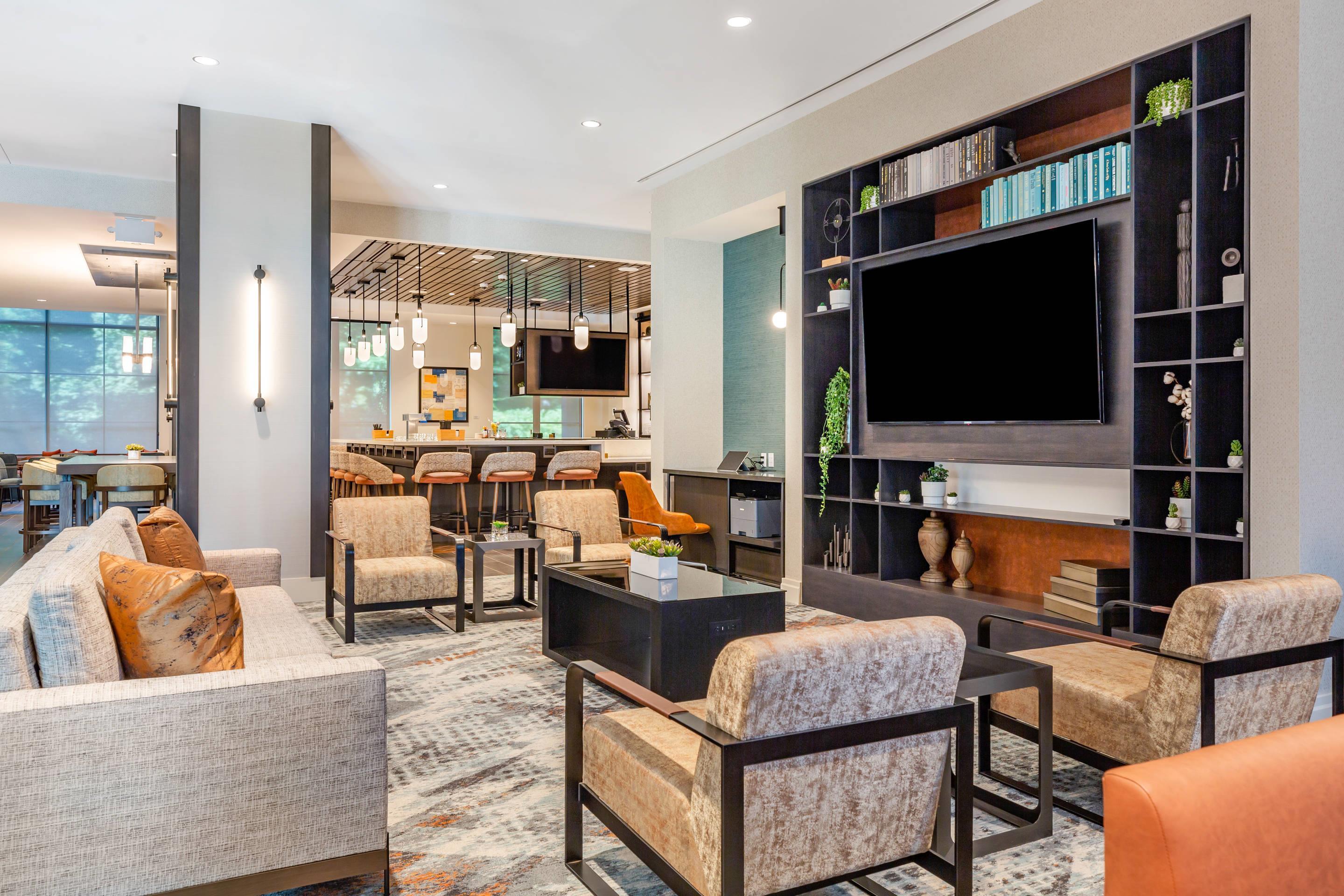 Spacious lobby