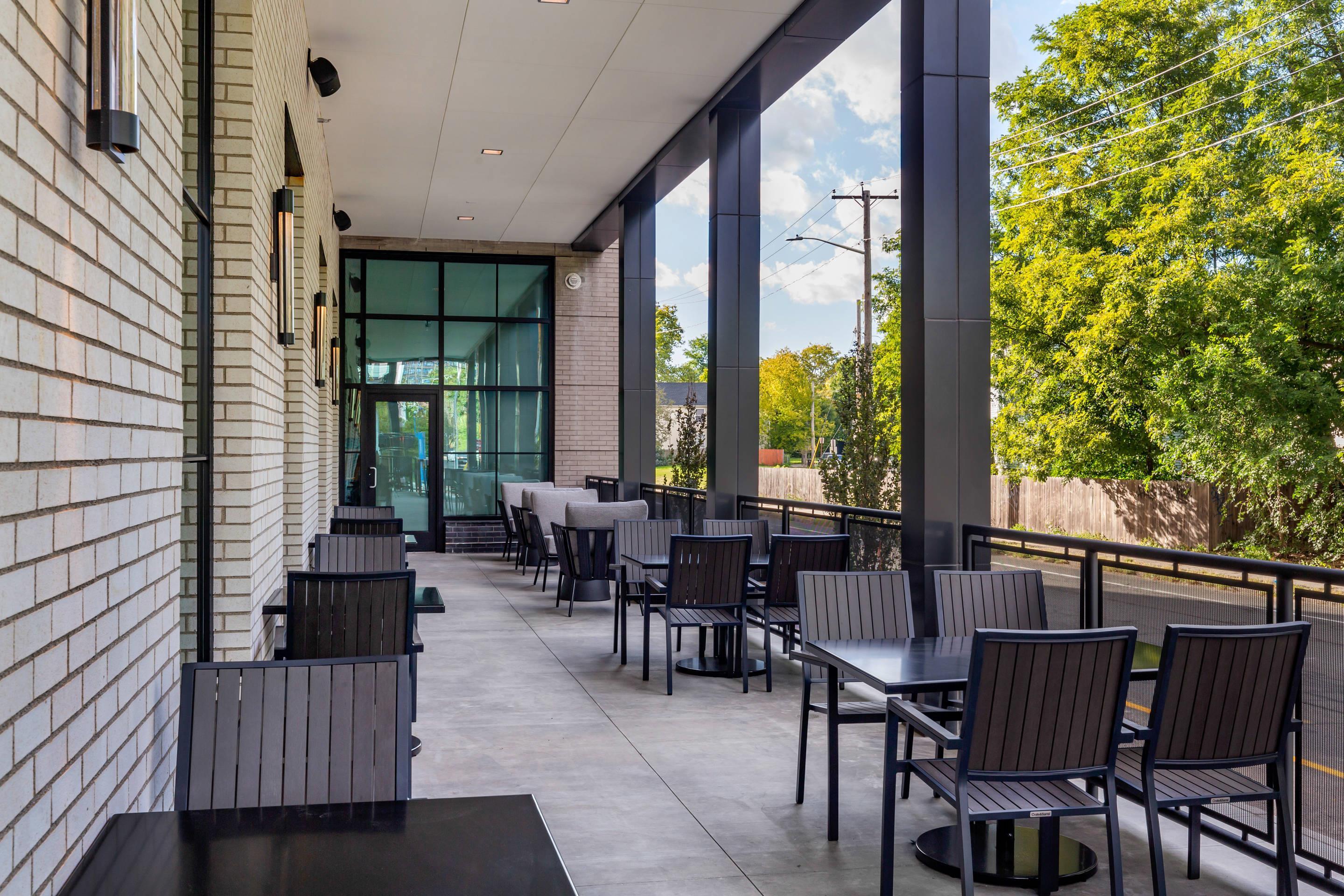 Hotel patio