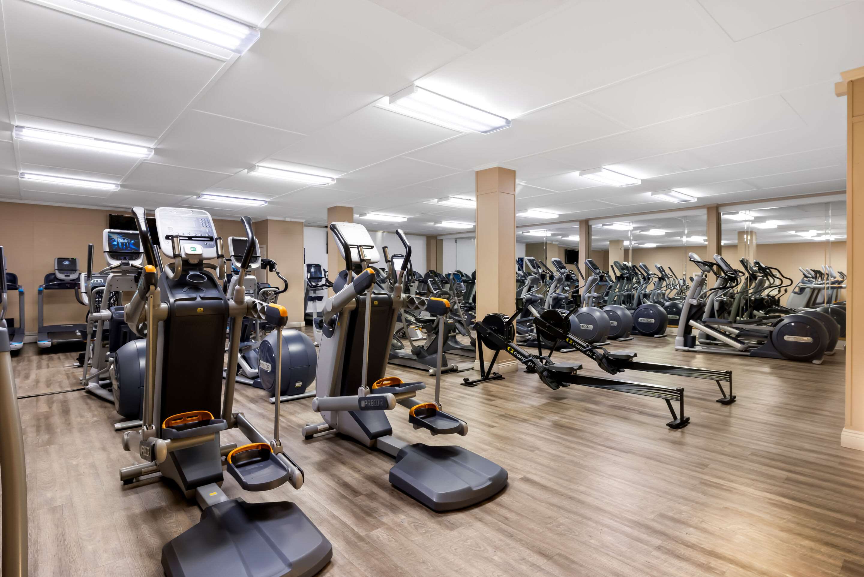 Exercise room with cardio equipment | Quality Inn Morgan City