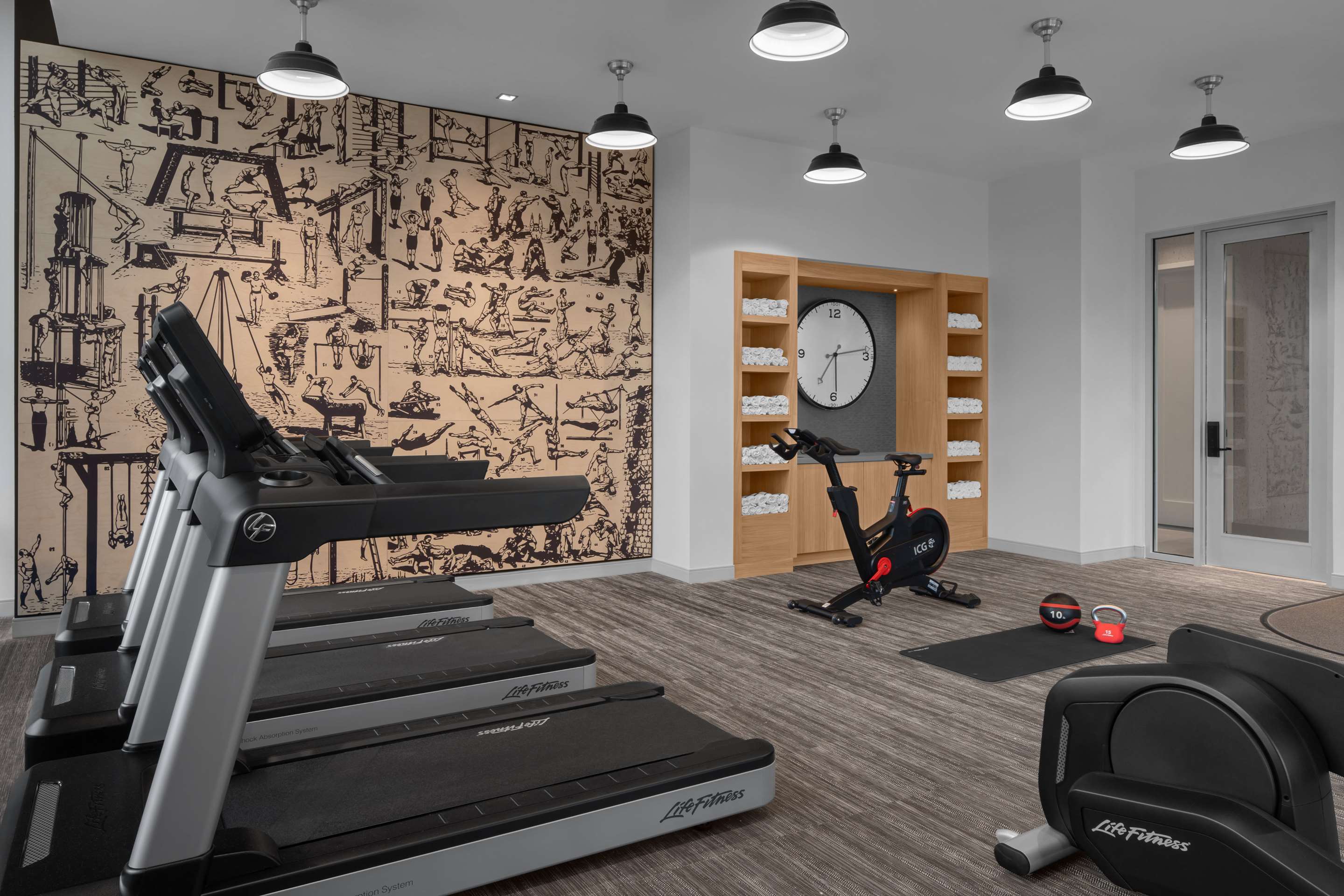 Health club fitness center gym