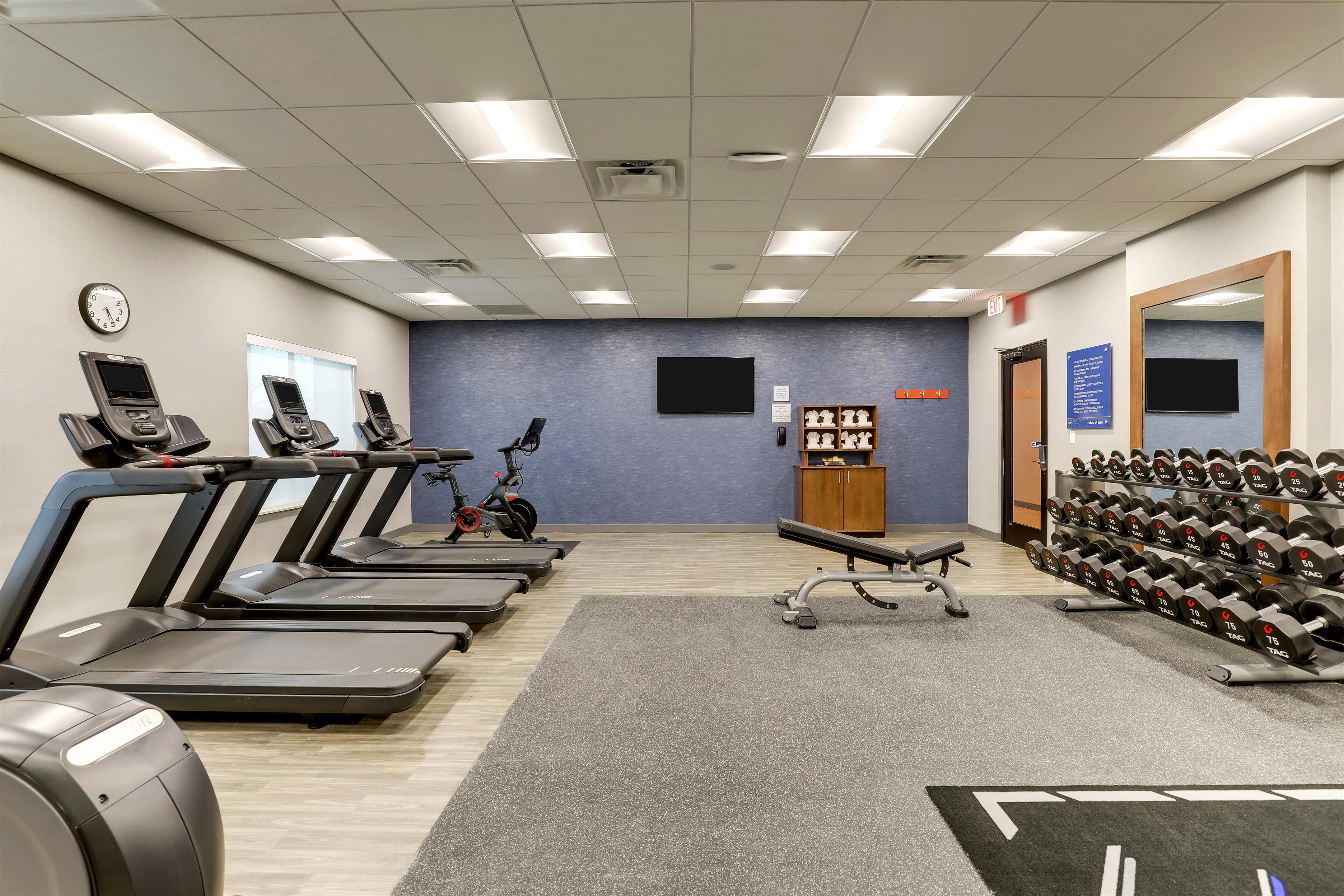 Health club fitness center gym | Hampton Inn & Suites Weatherford