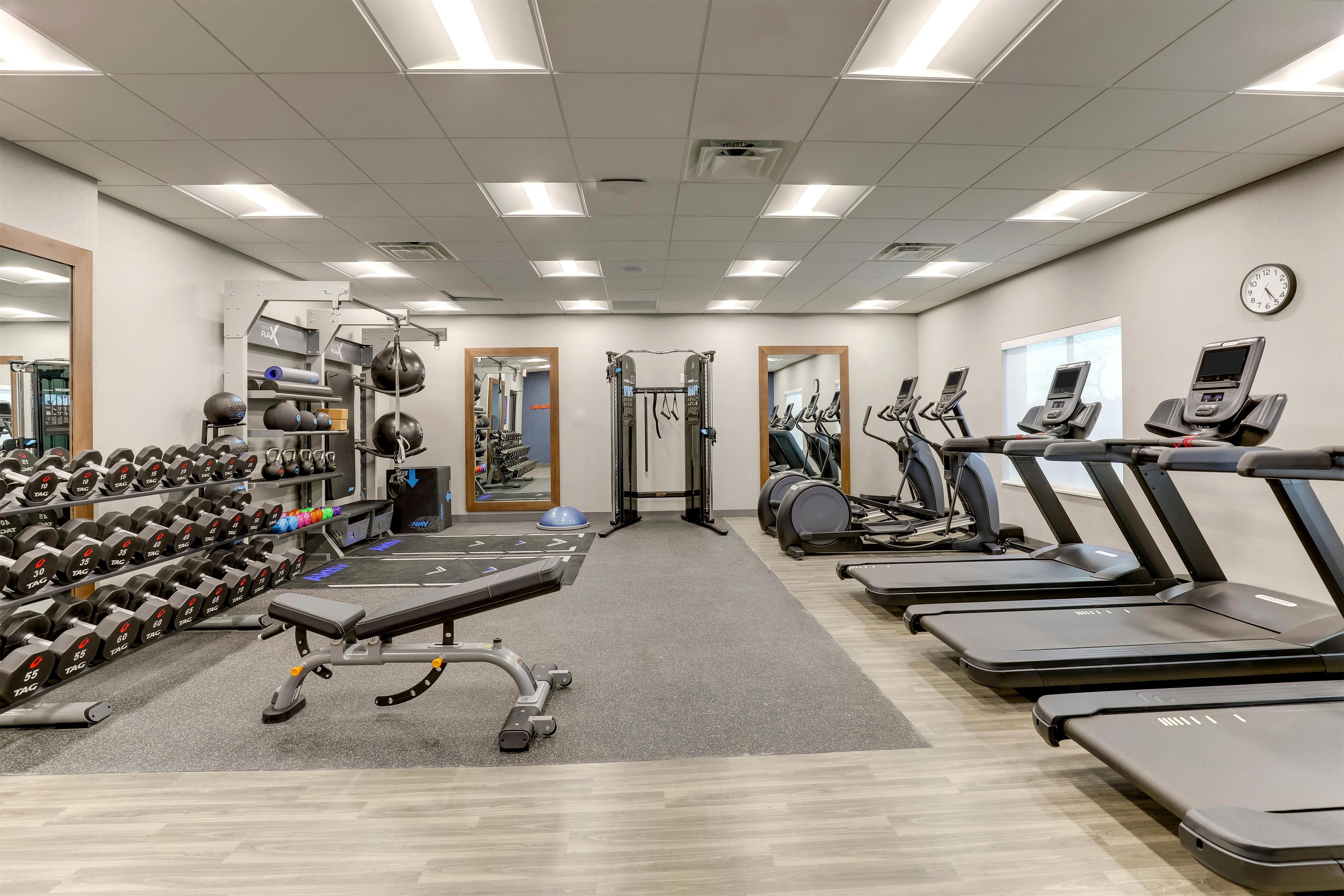 Health club fitness center gym | Hampton Inn & Suites Weatherford
