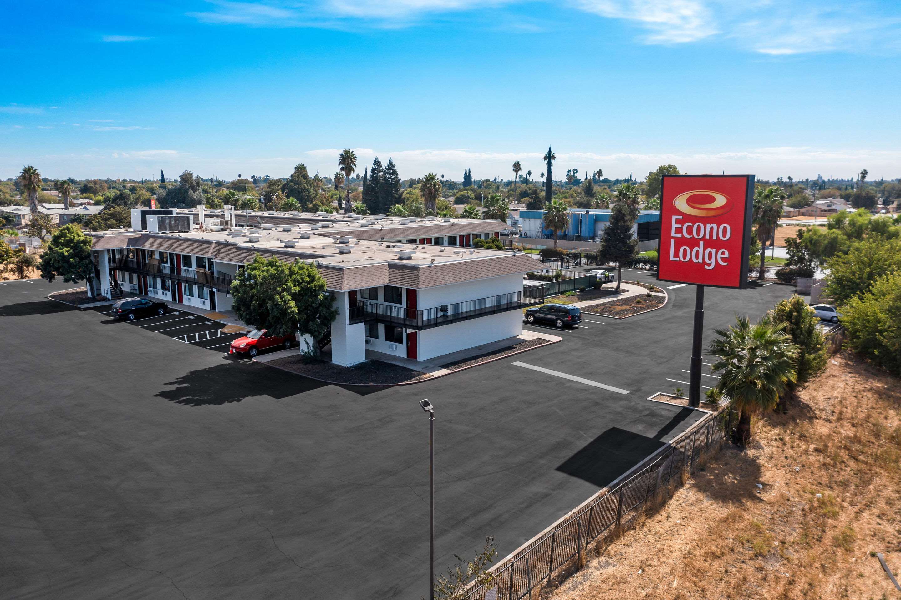 Aerial1 | Econo Lodge Stockton near I-5 Fairgrounds