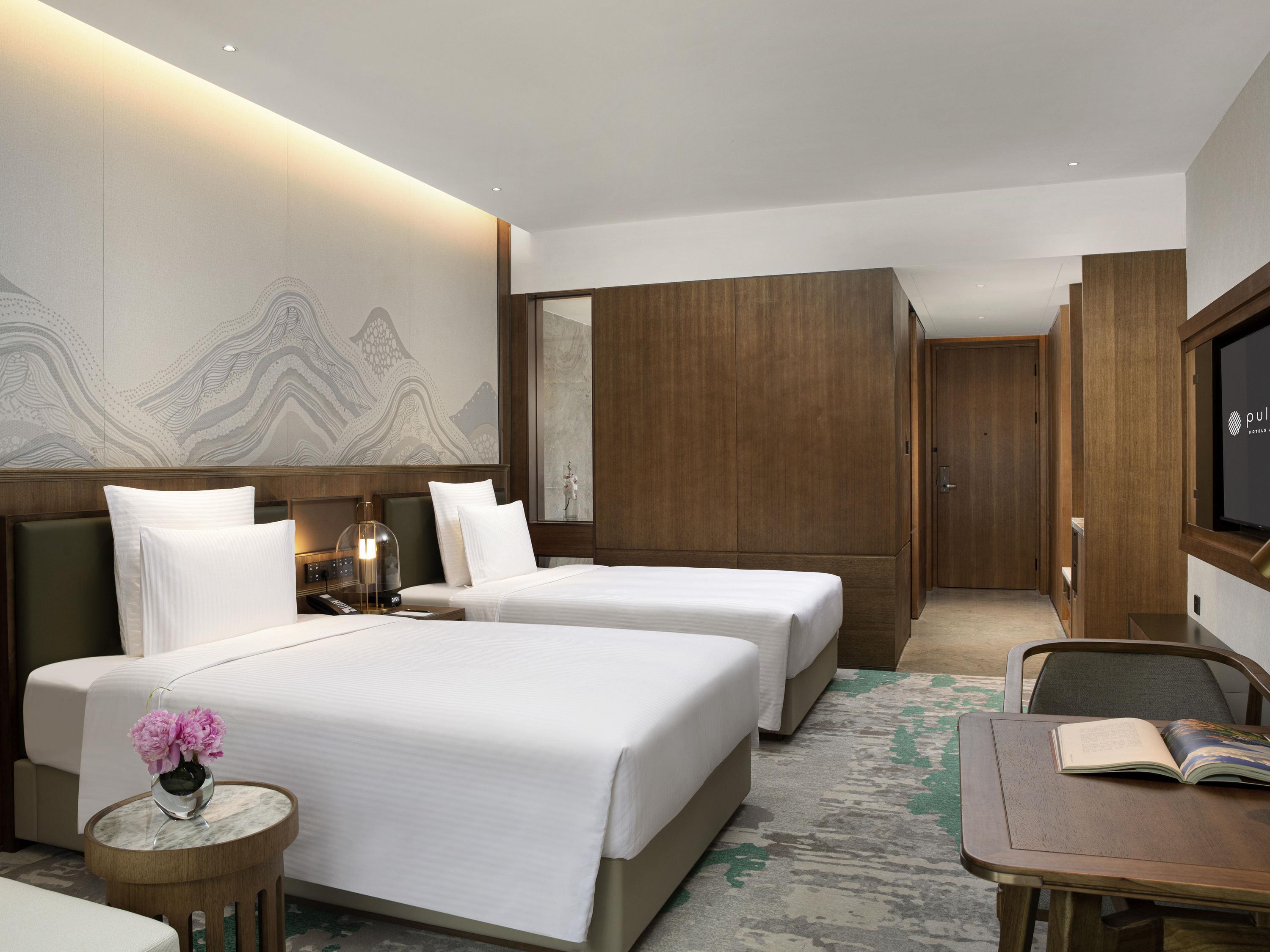 Pullman Yuxi Falcon Room Type - EXECUTIVE ROOM, Lounge Access,2 Single Size Beds, Private Balcony, Mountain View Pullman Yuxi Falcon Room Type - EXECUTIVE ROOM, Lounge Access,2 Single Size Beds, Private Balcony, Mountain View