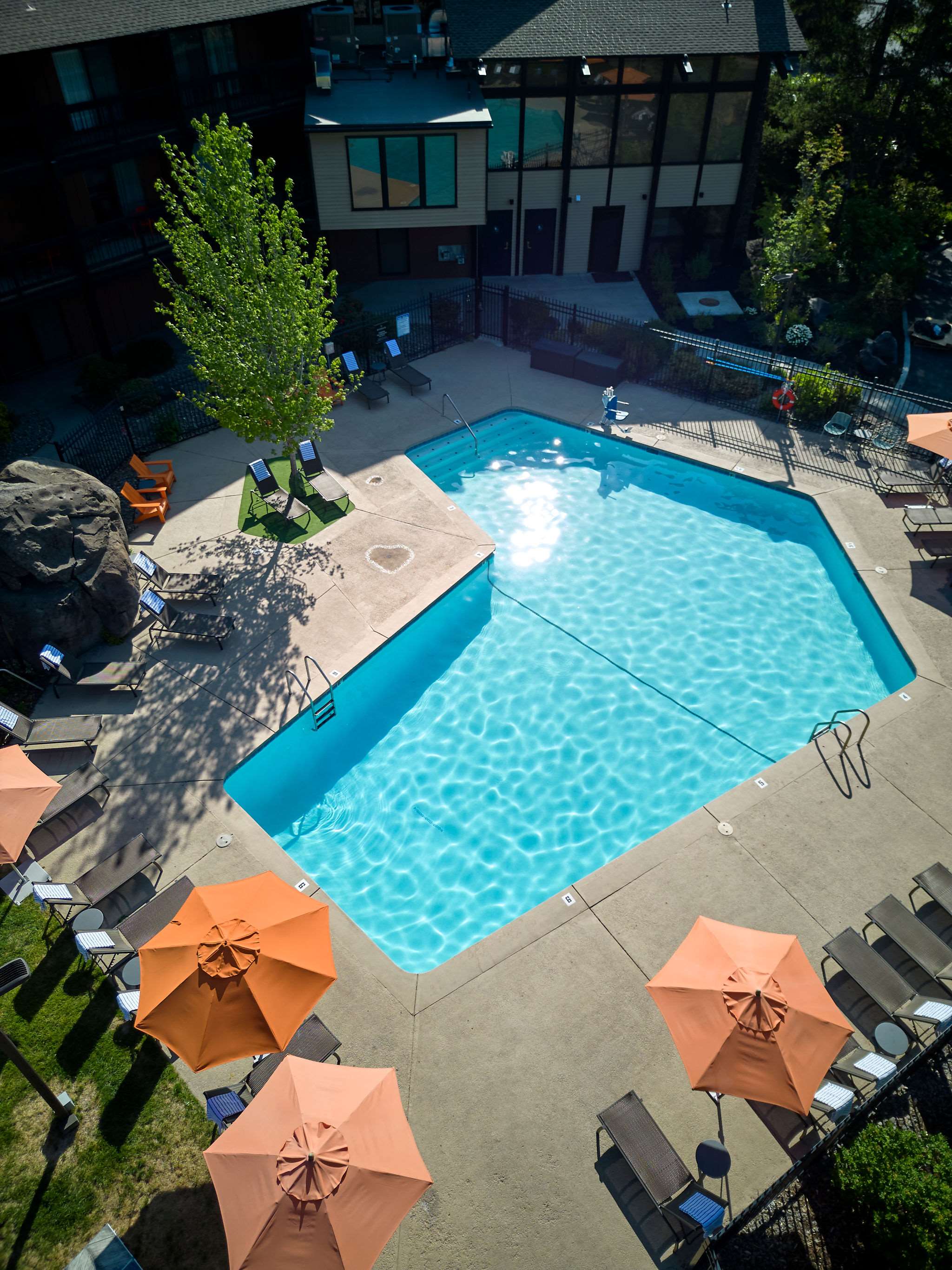 Riverhouse Pool Aerial