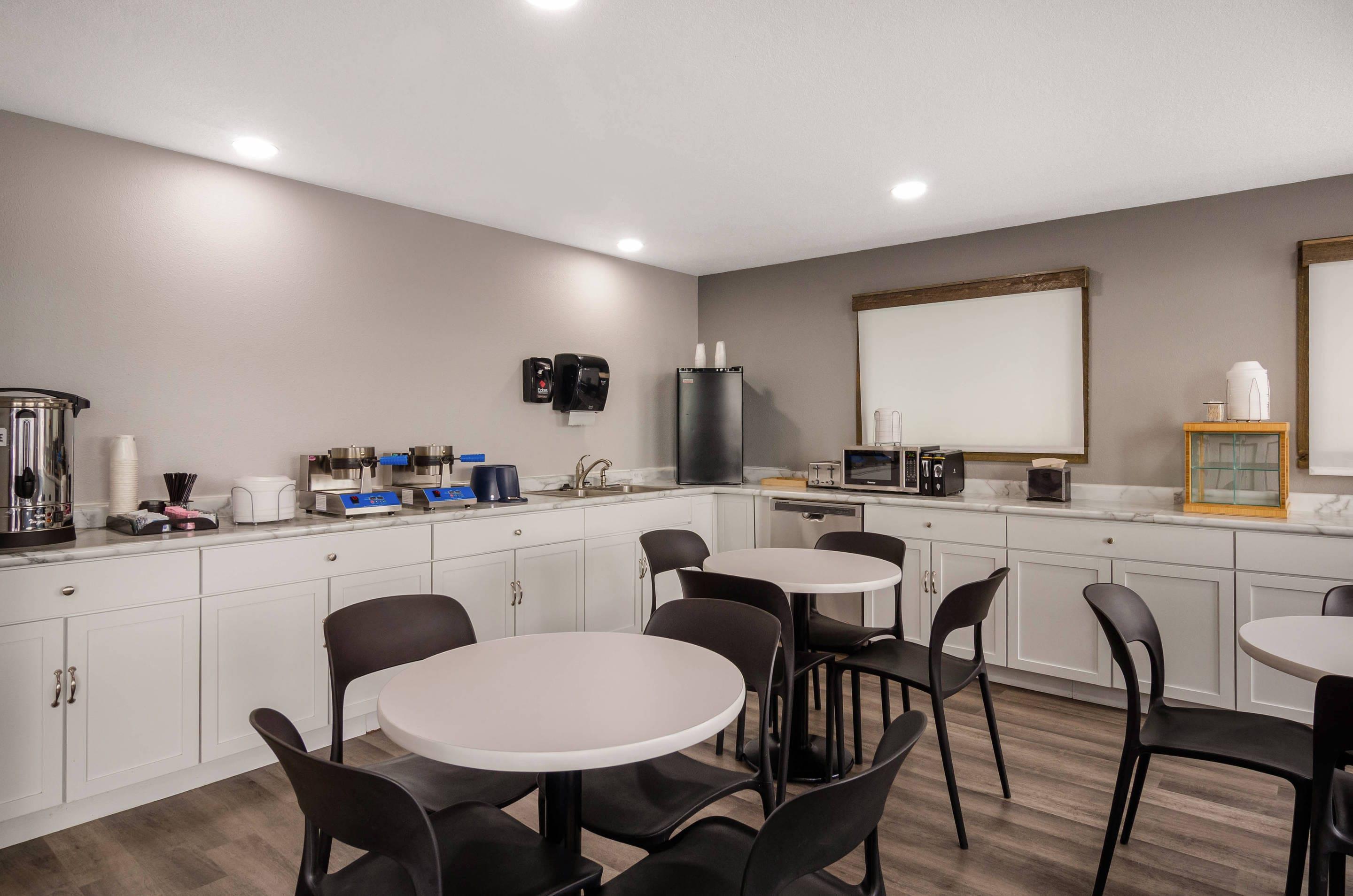 Spacious breakfast area