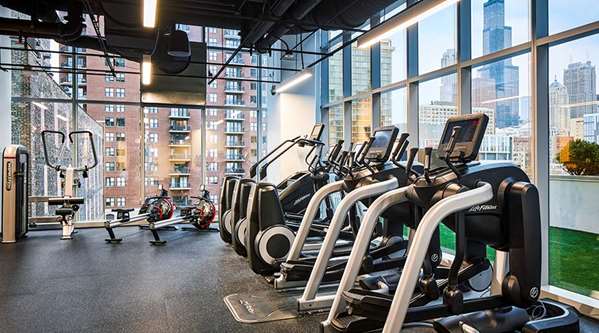 Fitness/ Exercise Room - Sentral Apartments Michigan Avenue Chicago