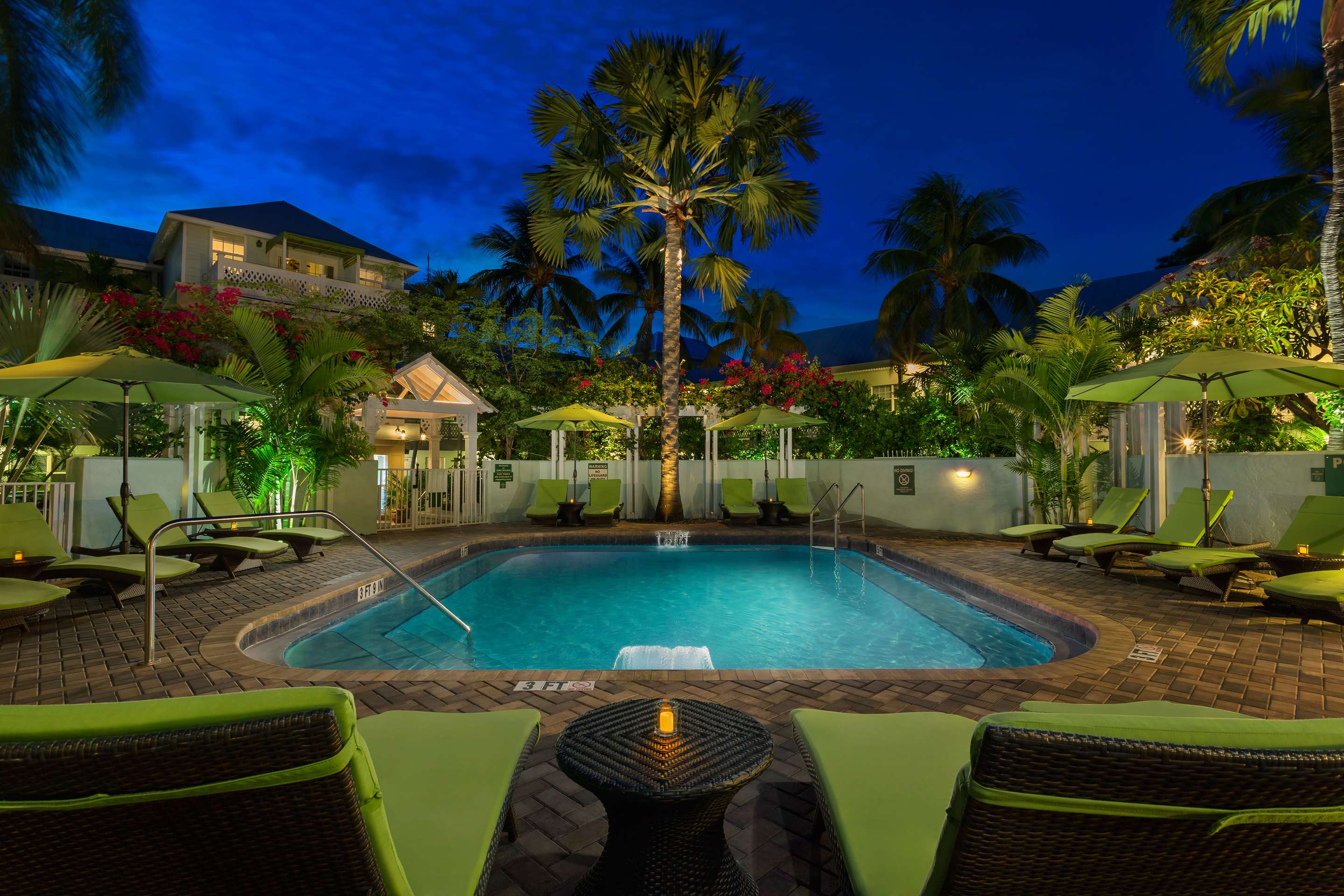 SMUSA Tranquility Pool Night | Southernmost Beach Resort and Guesthouses