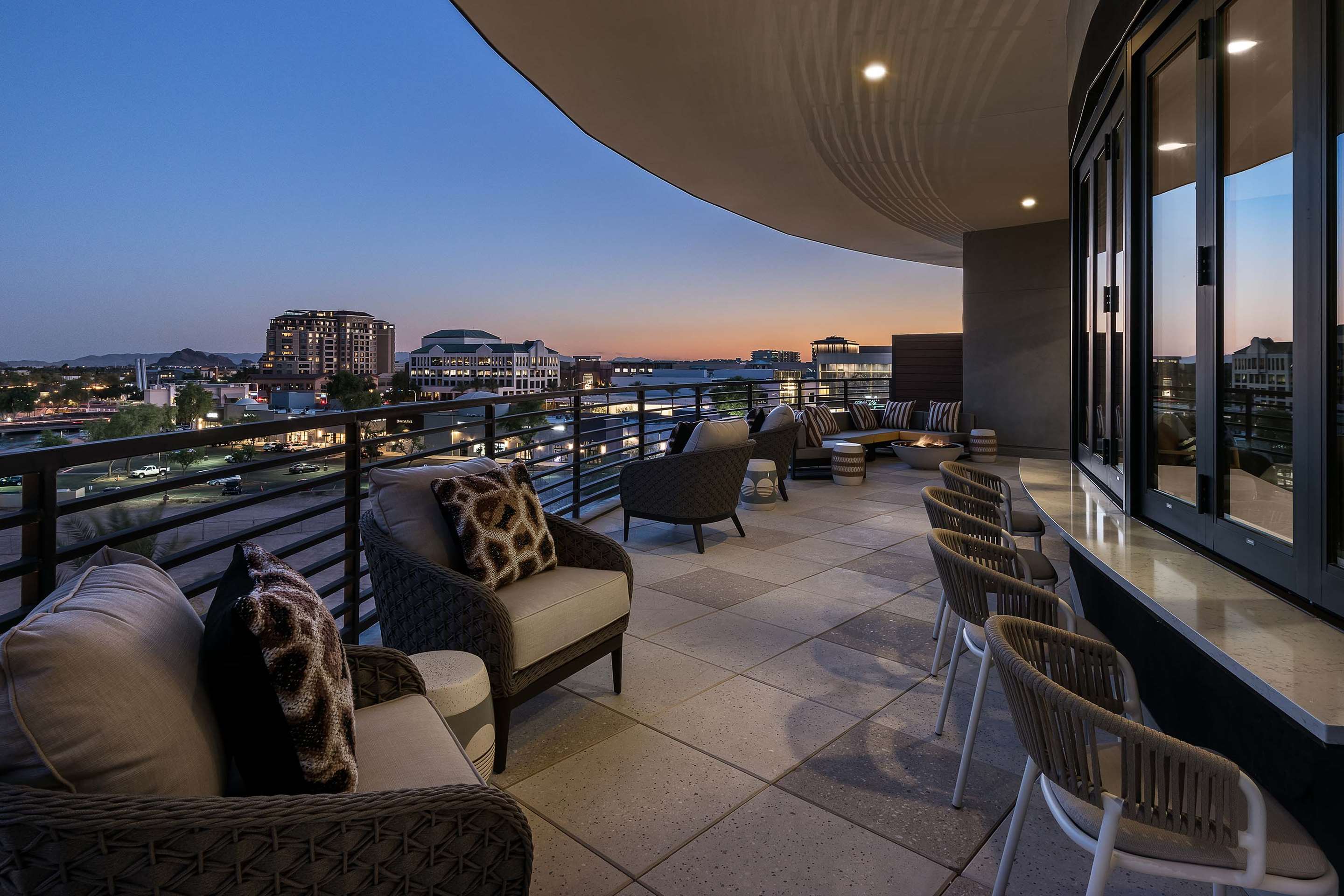 Sentral Old Town Takeover Images Sky Lounge Patio Dusk | Sentral Old Town