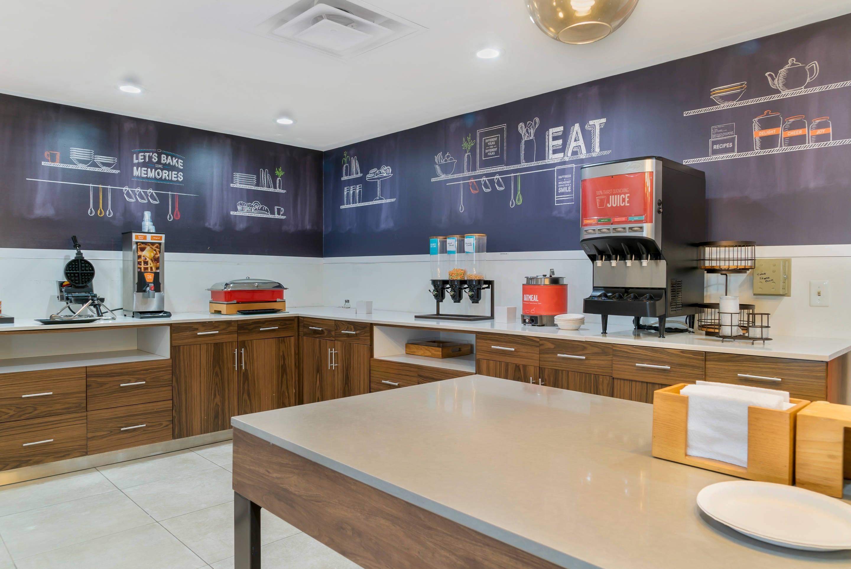 Spacious breakfast area